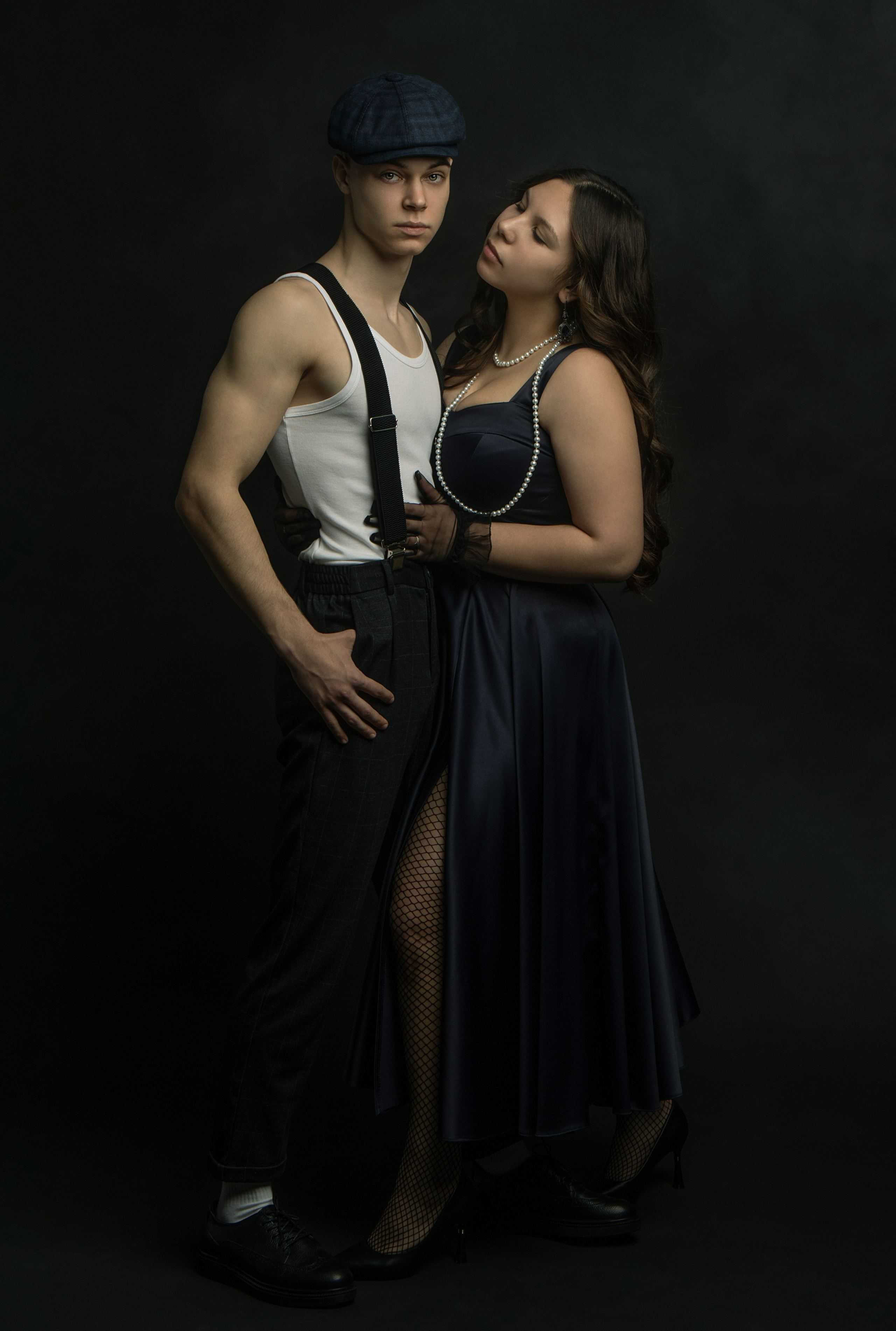 Студийная фотосессия в ретро стиле