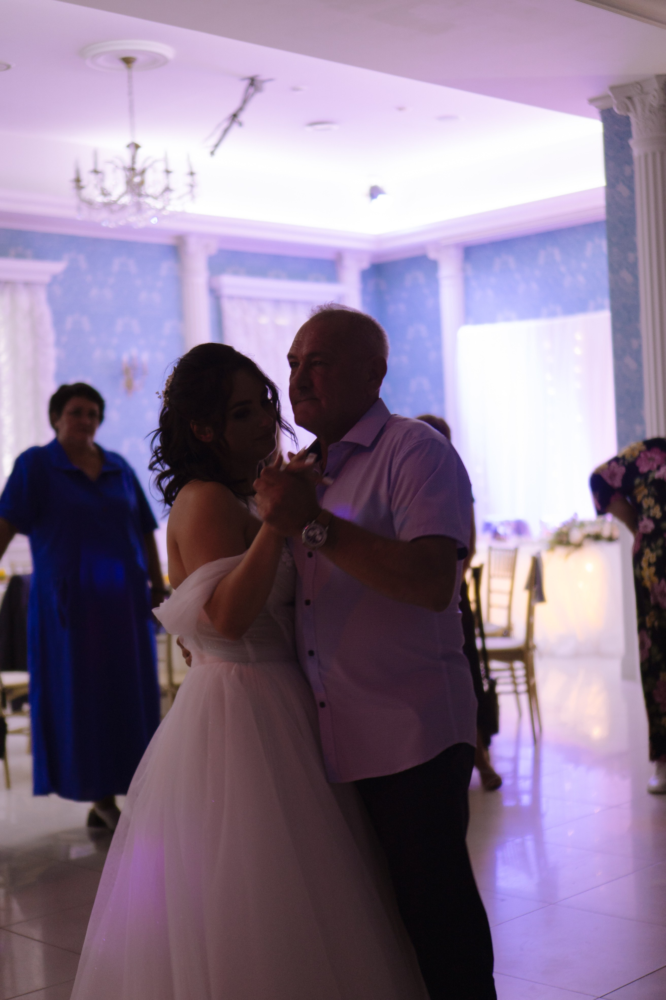 ТАНЕЦ ОТЦА И ДОЧЕРИ НА БАНКЕТЕ (СВАДЕБНАЯ ФОТОСЕСИИЯ БАНКЕТА). Профессиональный фотограф, Санкт-Петербург — Виктория Богомолова