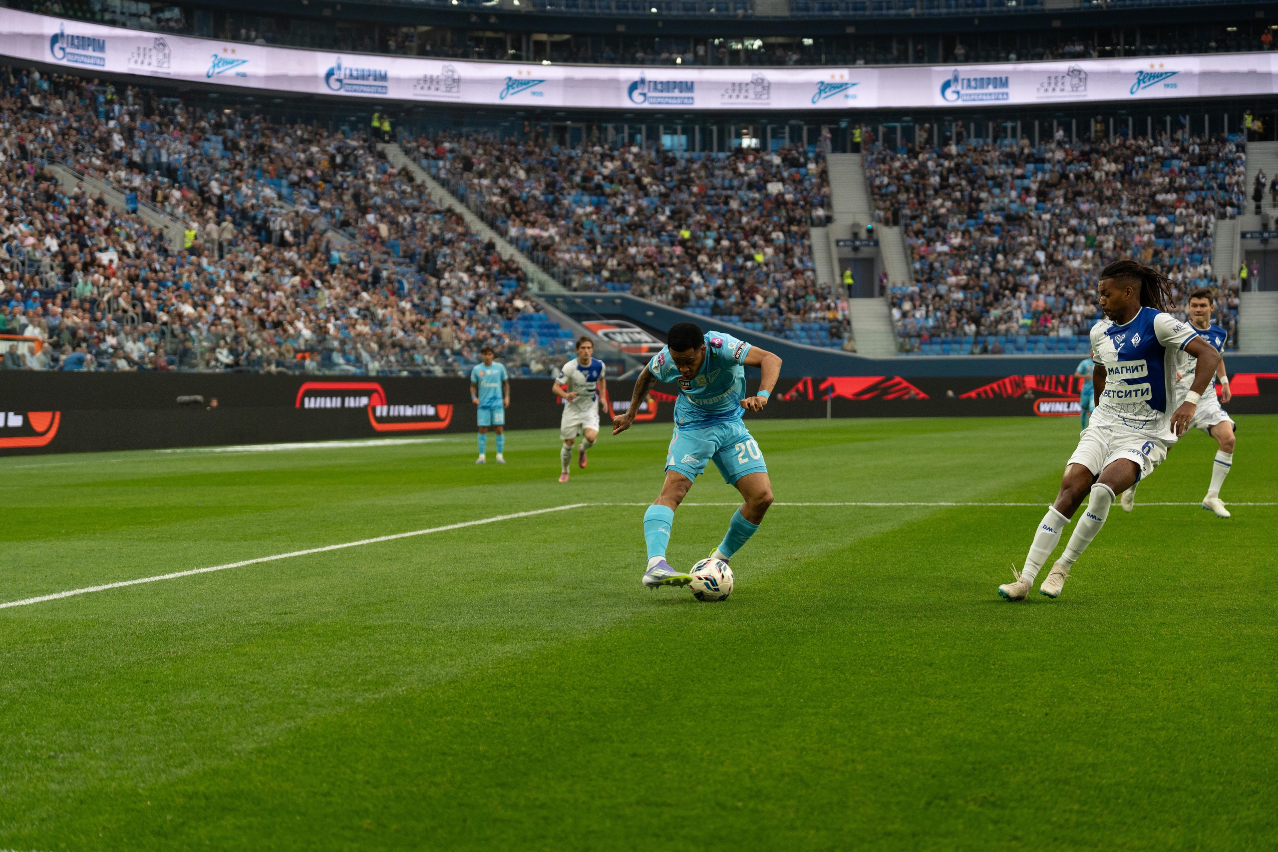 Кадр матча «Зенит – Динамо», спортивный фотограф Санкт-Петербург