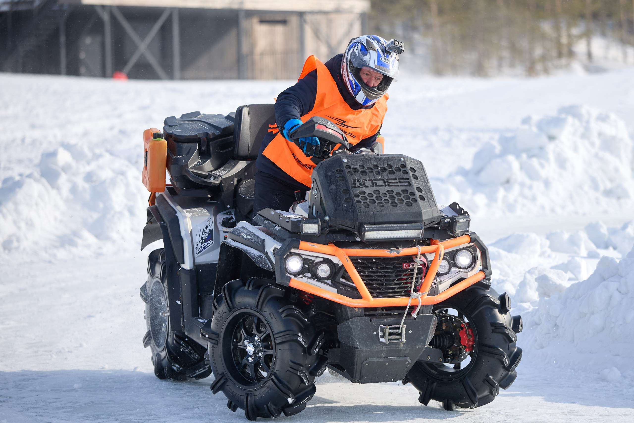 Топим Лёд — 2026. Соревнования на квадроциклах. Фотограф в Новосибирске Алена Скокова