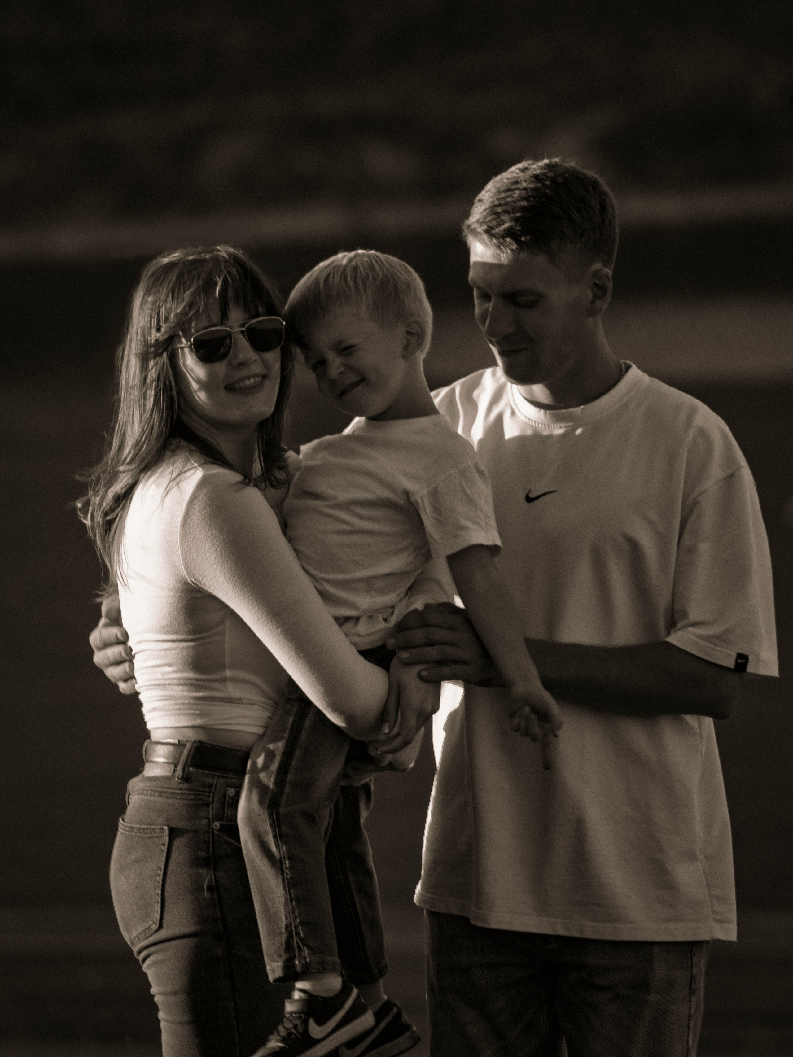 ЧБ семейная. Фотограф Бойко Антонина