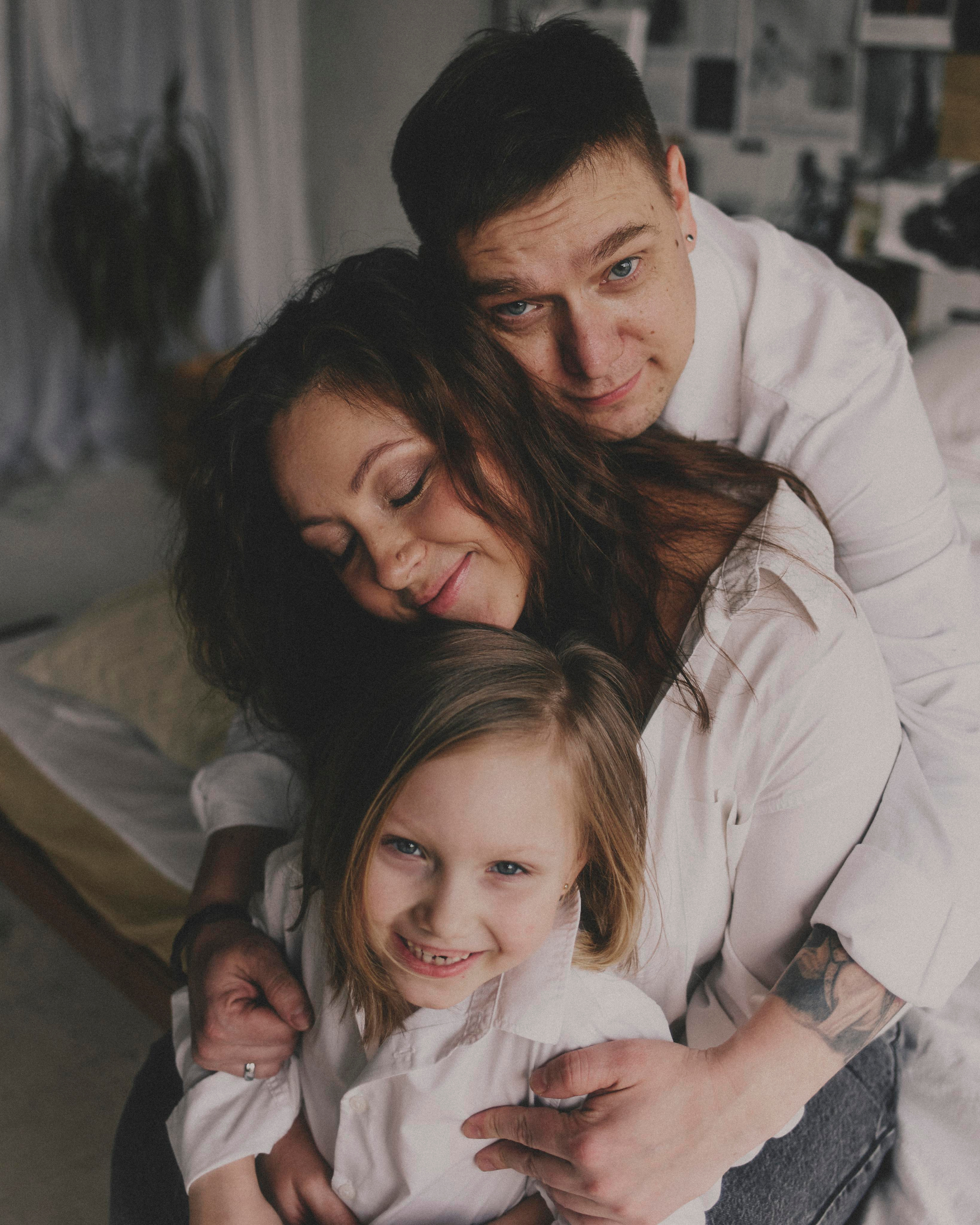 Денис, Юля и София. Портретный фотограф в Москве Ольга Крылова