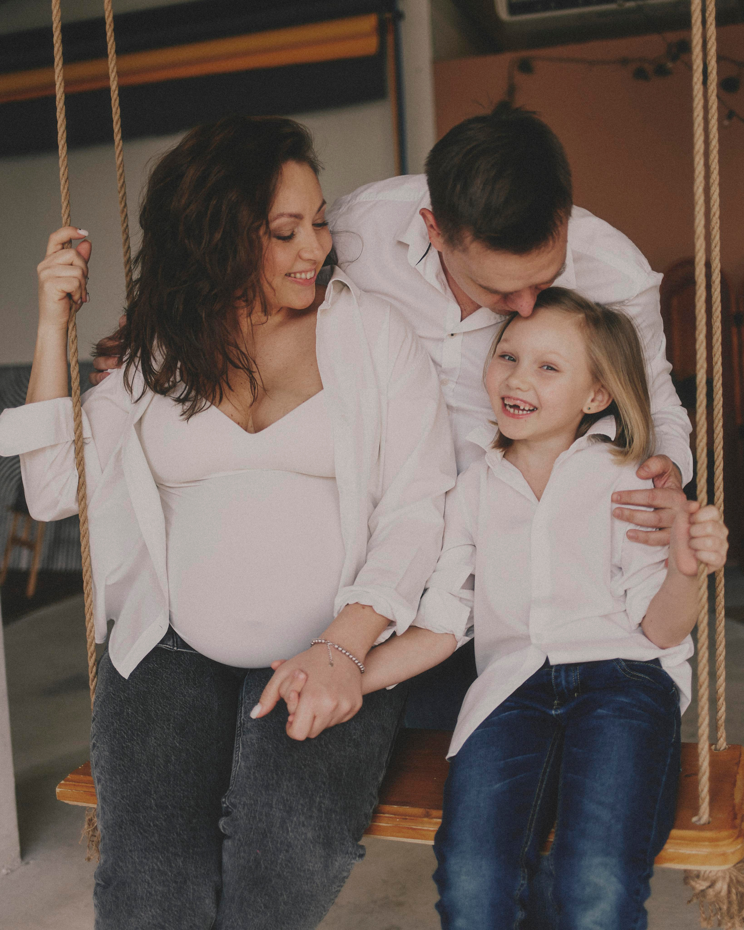 Денис, Юля и София. Портретный фотограф в Москве Ольга Крылова