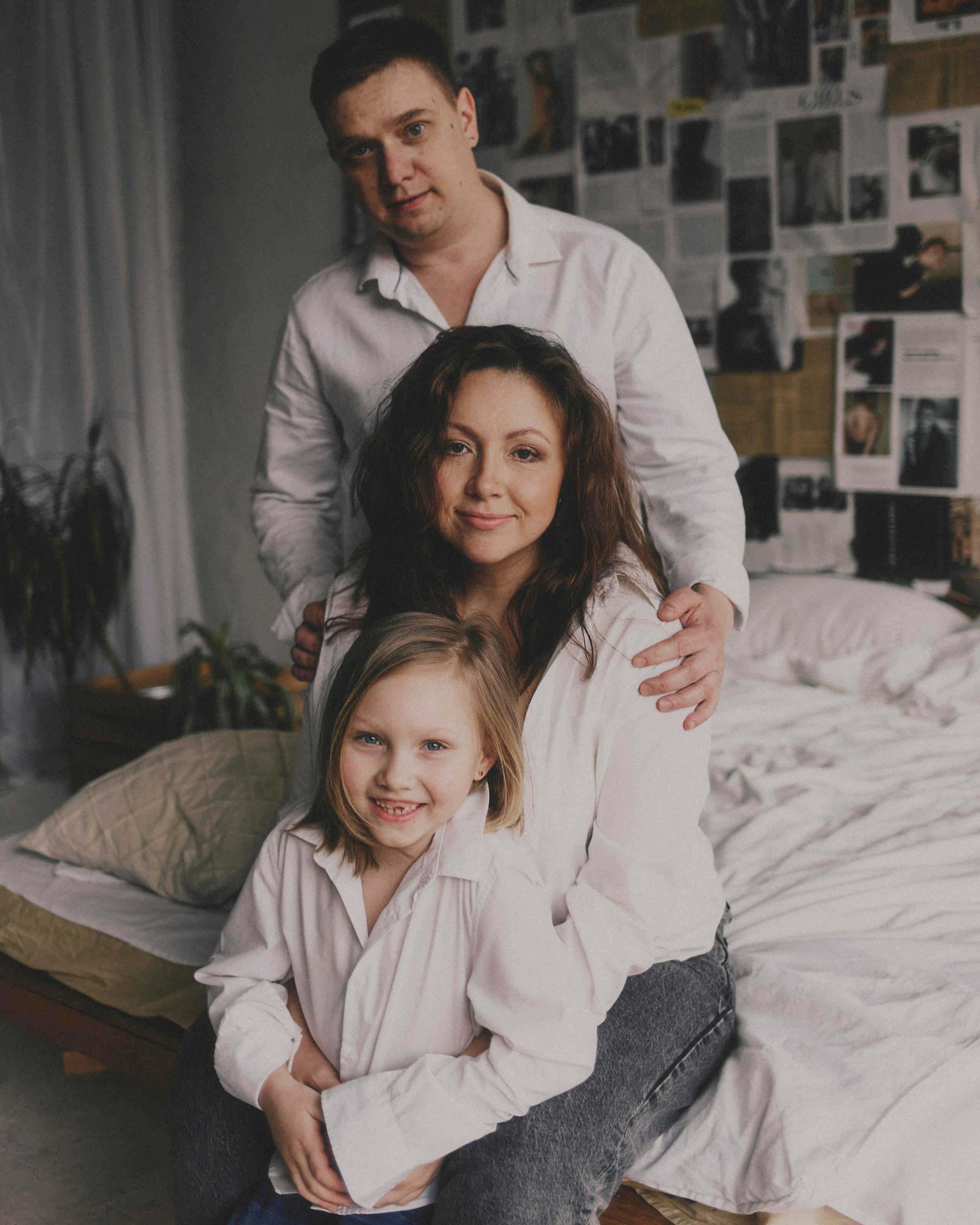 Денис, Юля и София. Портретный фотограф в Москве Ольга Крылова