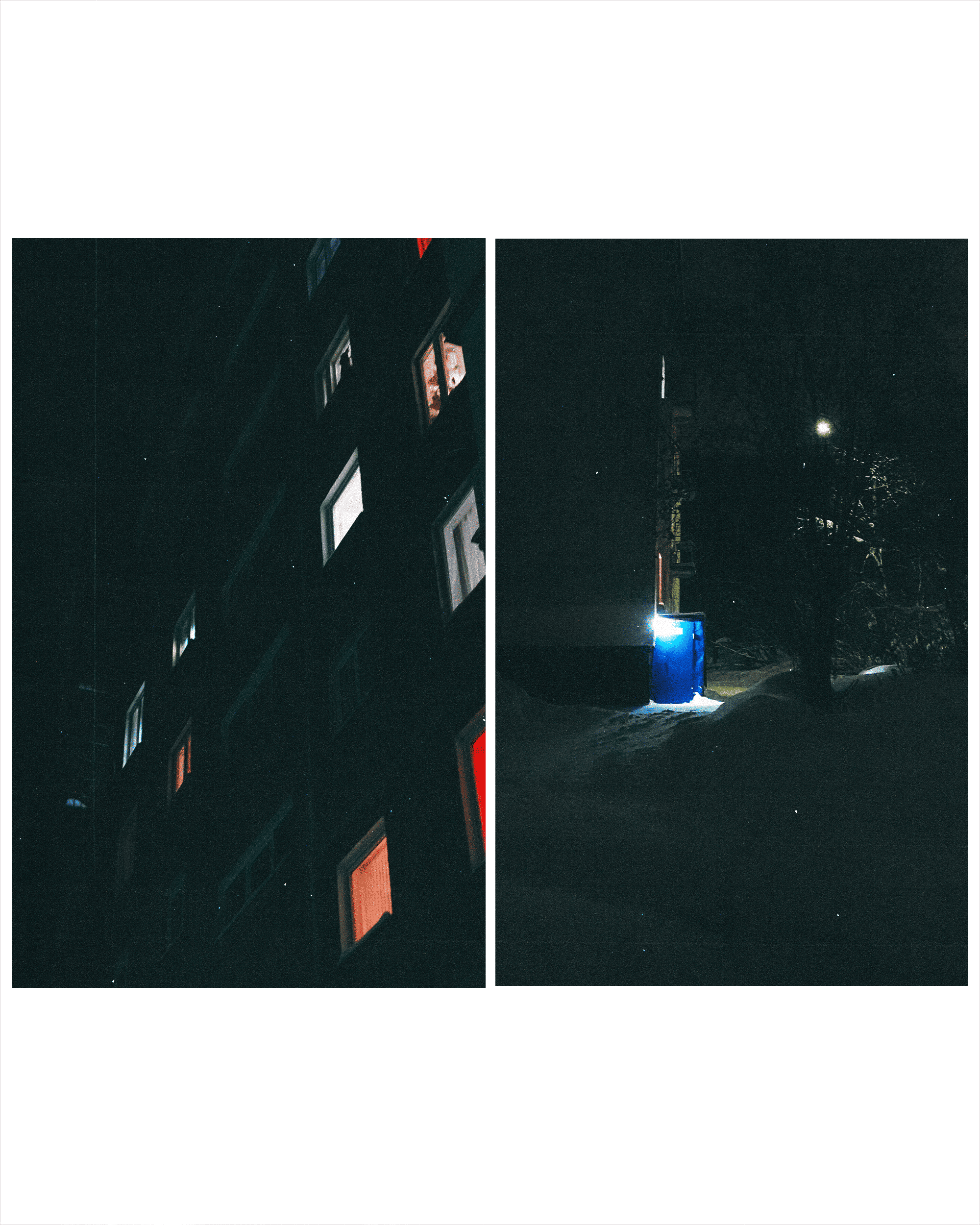 Зимняя ночь. Фотограф Алиса Аспер