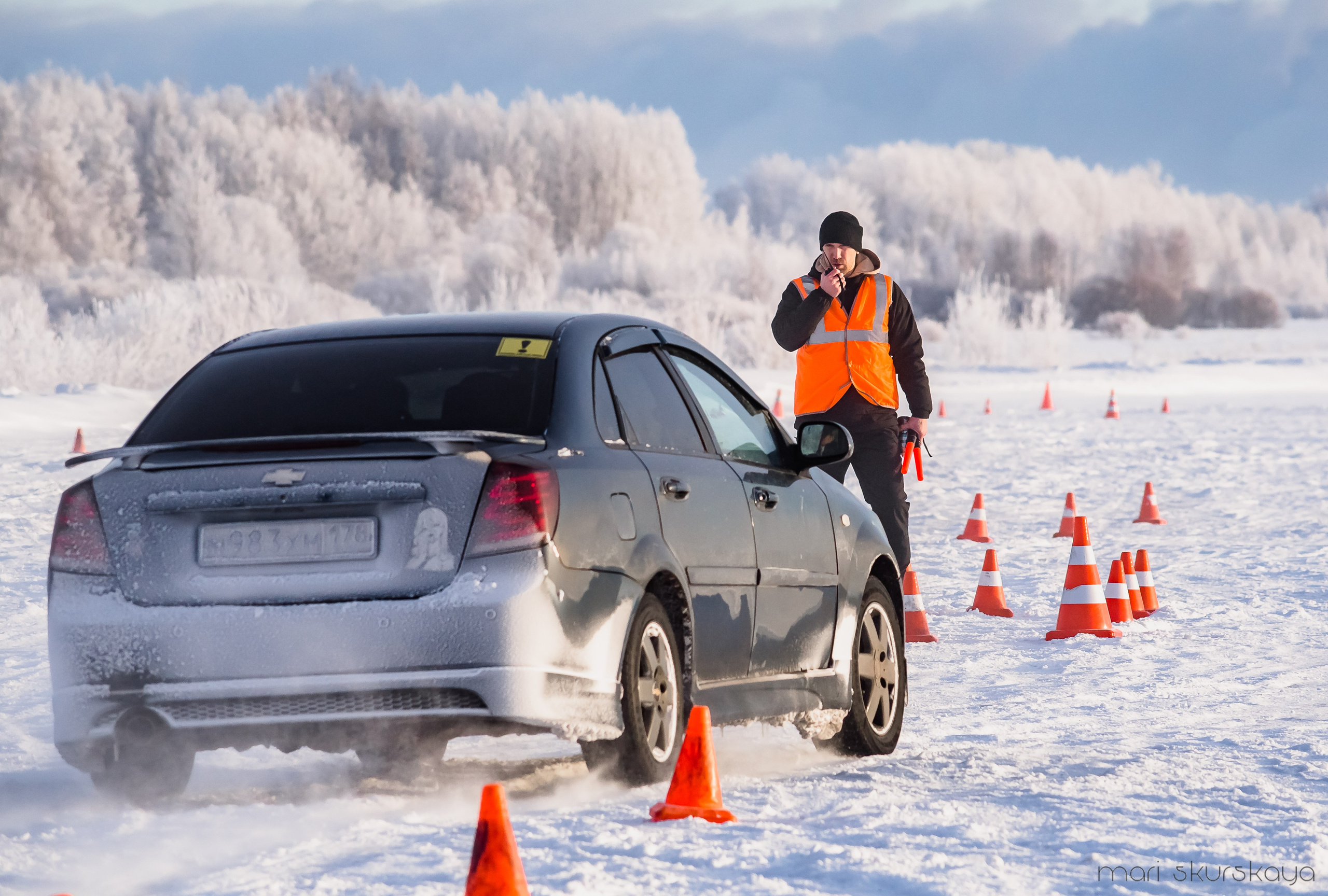 Контраварийная практика вождения автомобиля. Мотофотограф в Санкт-Петербурге Мария Скурская