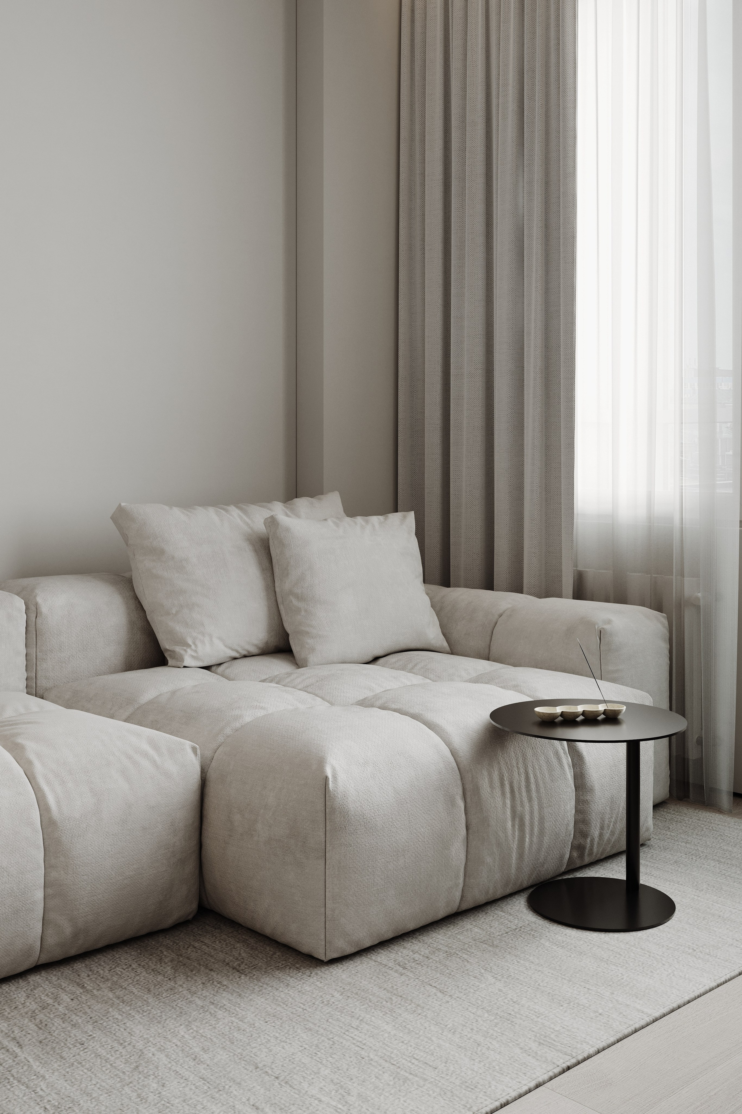 «Manhattan» | Kitchen & Living room. Середа Юлия | Визуализация