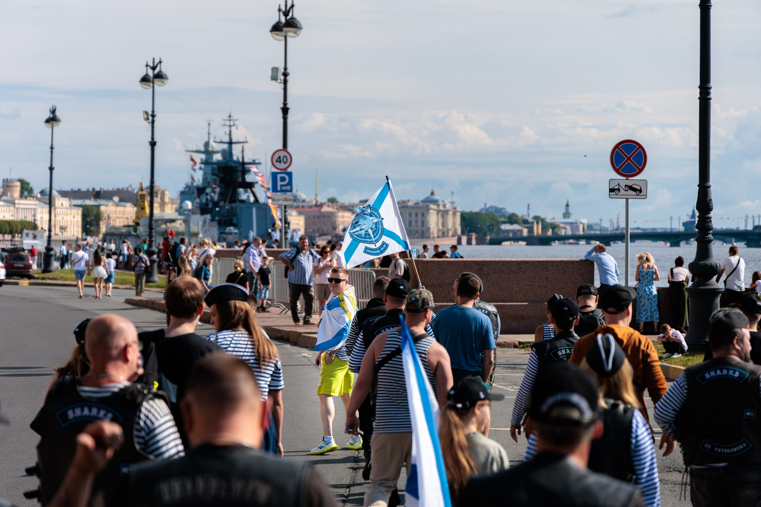 День ВМФ с мотоклубом 28.08.24. Репортажный фотограф Санкт-Петербург | Роман Карбышев