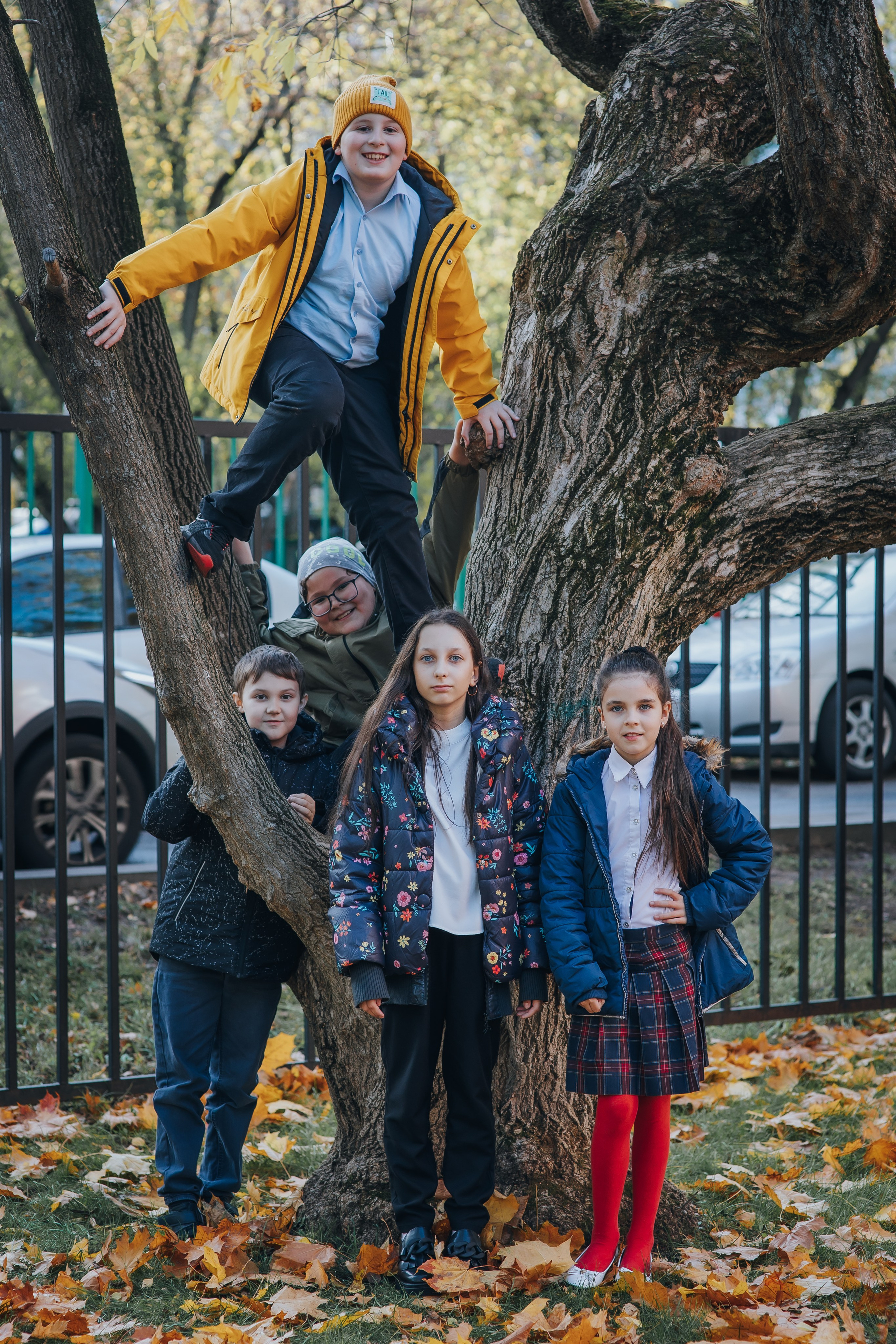 Осенняя съемка 4 класса для Выпускных альбомов. Семейный фотограф в Москве Наталья Чуб, заказать Фотокнигу