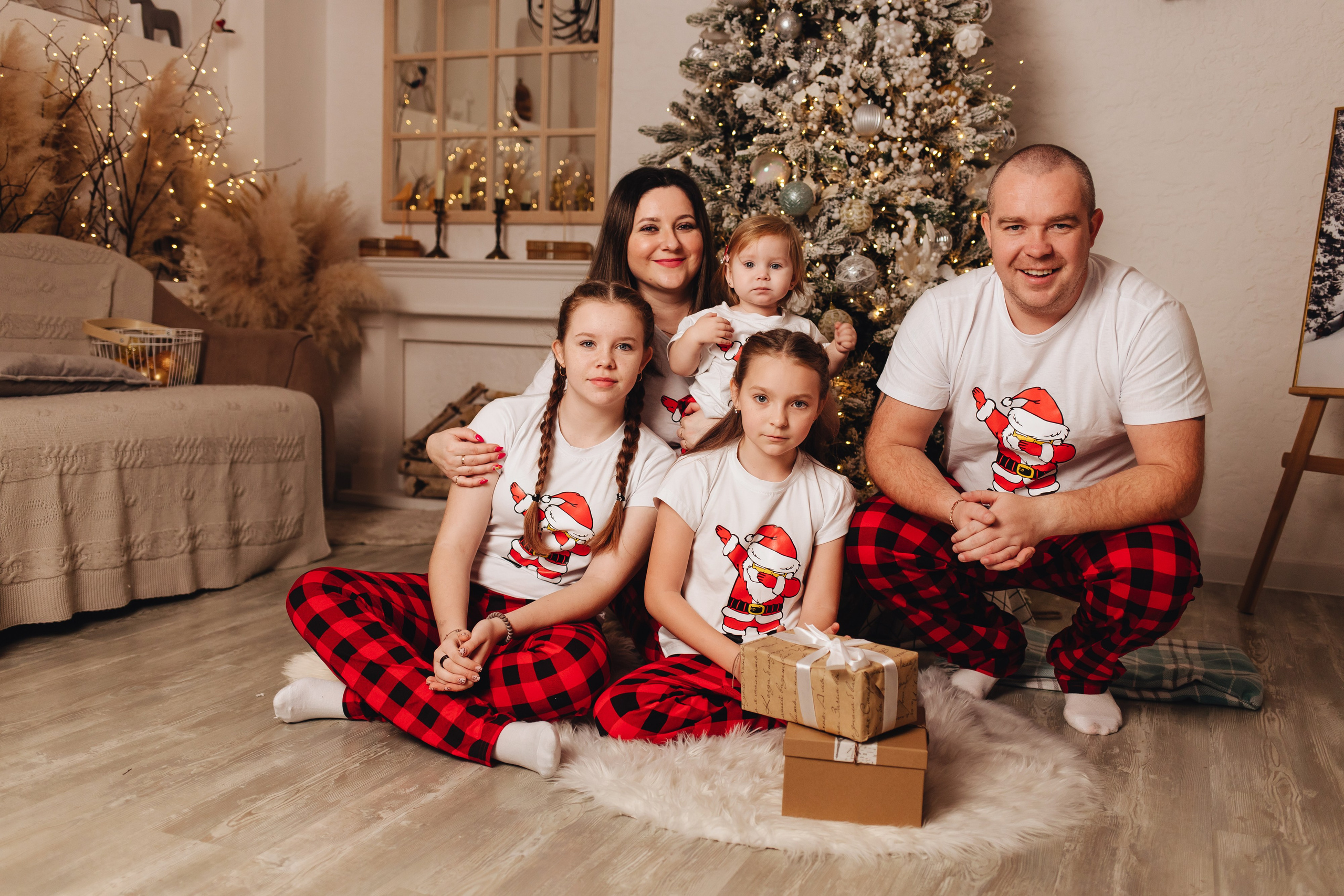 Семейная новогодняя фотосессия. Фотограф Елена Кириллова