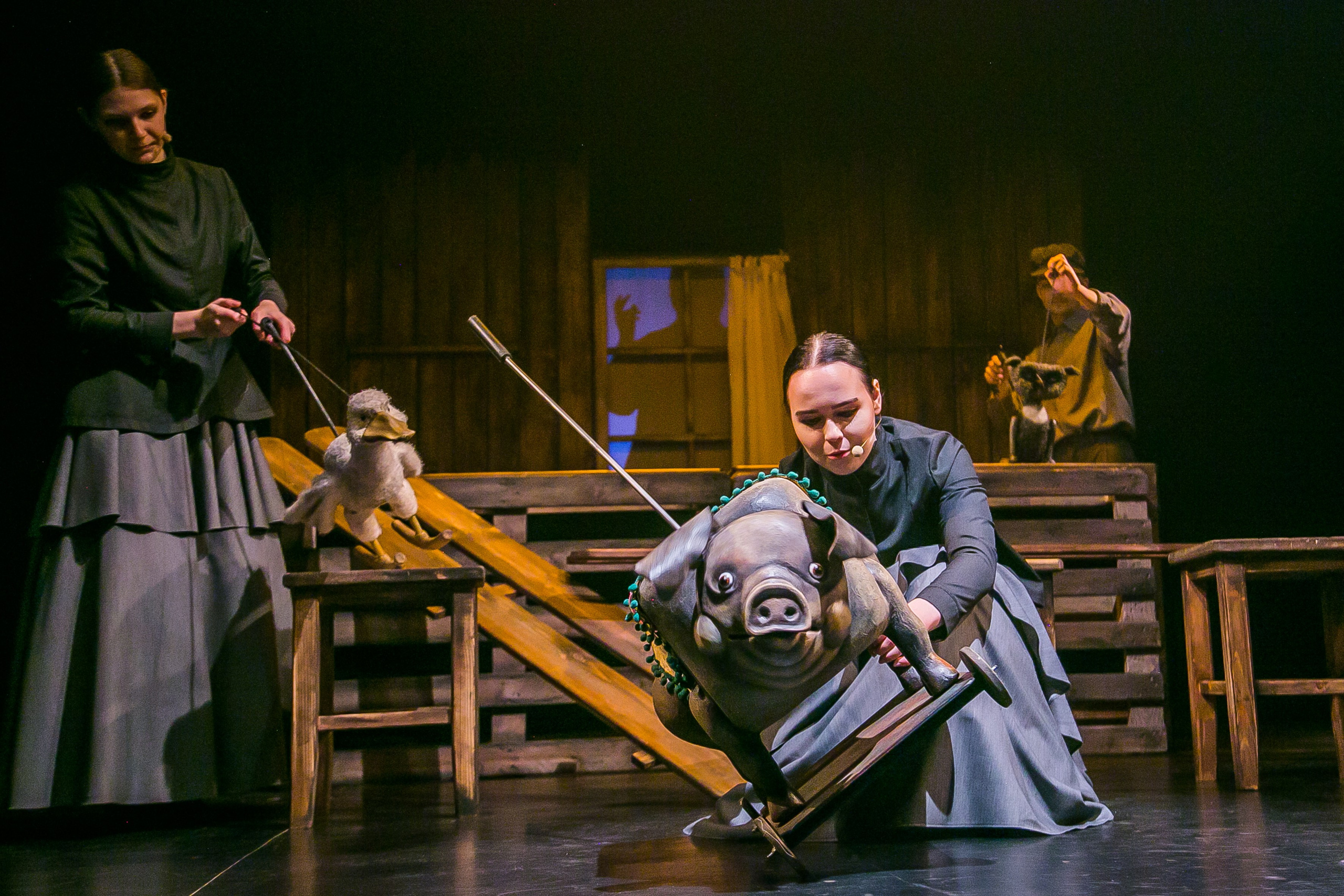 Спектакль «Каштанка». Художник по свету Максим Сергачев