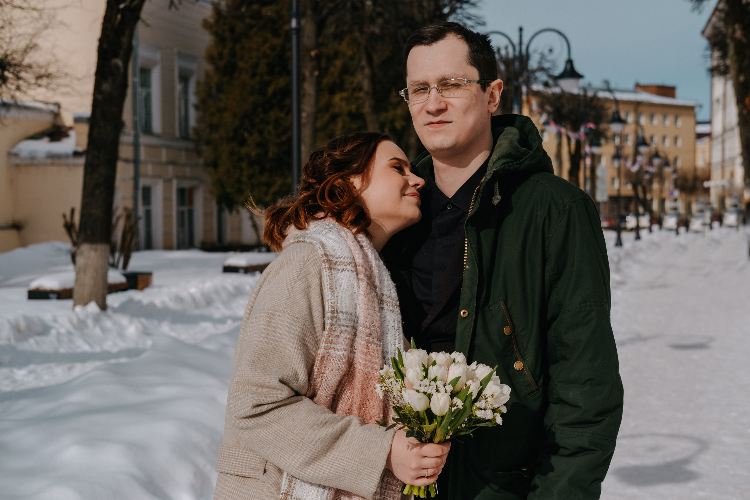 Морозная любовь Андрея и Екатерины. Фотограф Москва, Смоленск