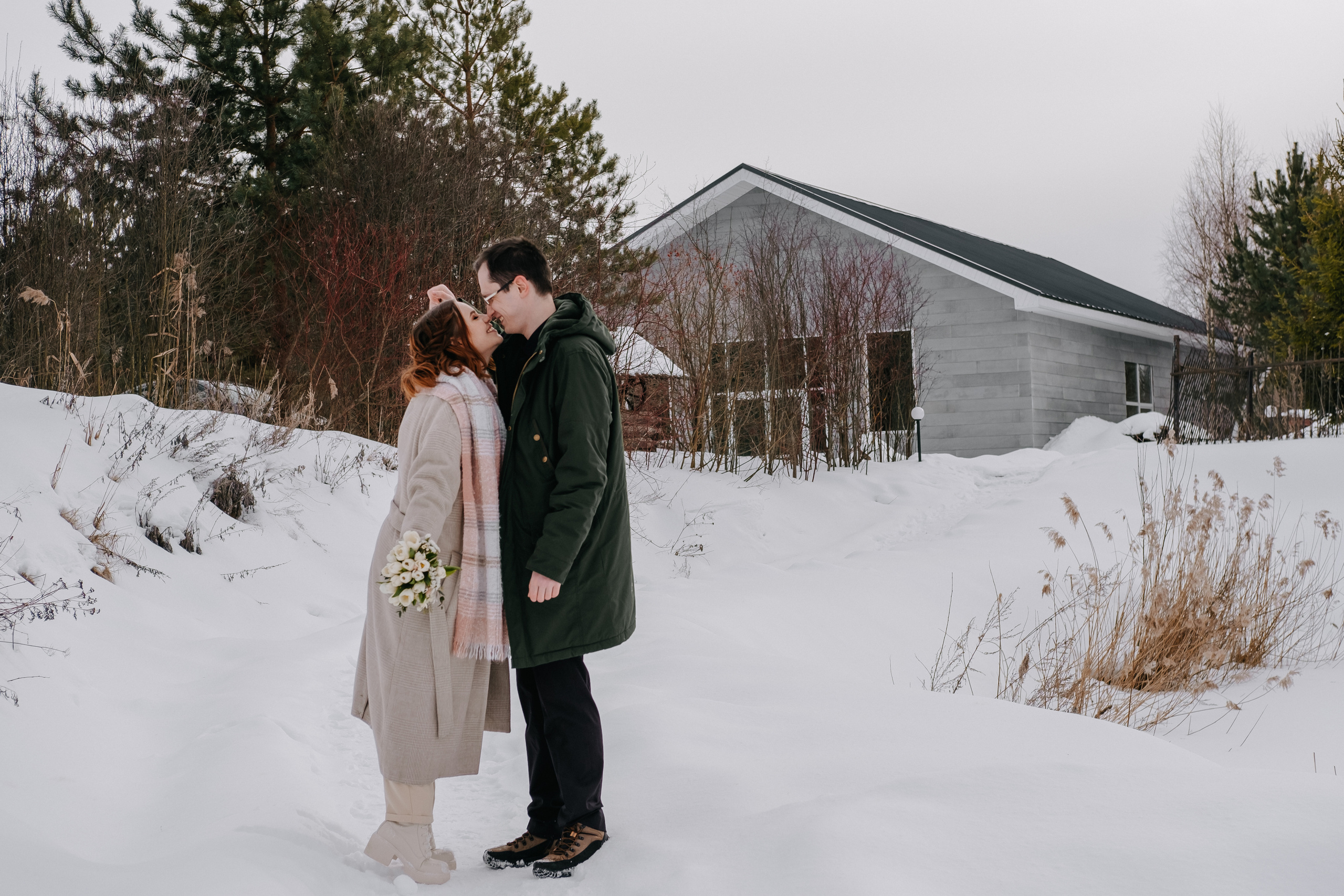 Морозная любовь Андрея и Екатерины. Фотограф Москва, Смоленск