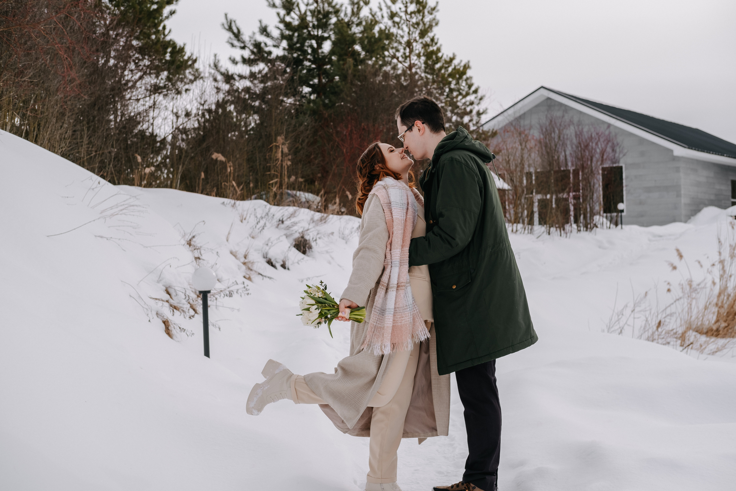 Морозная любовь Андрея и Екатерины. Фотограф Москва, Смоленск