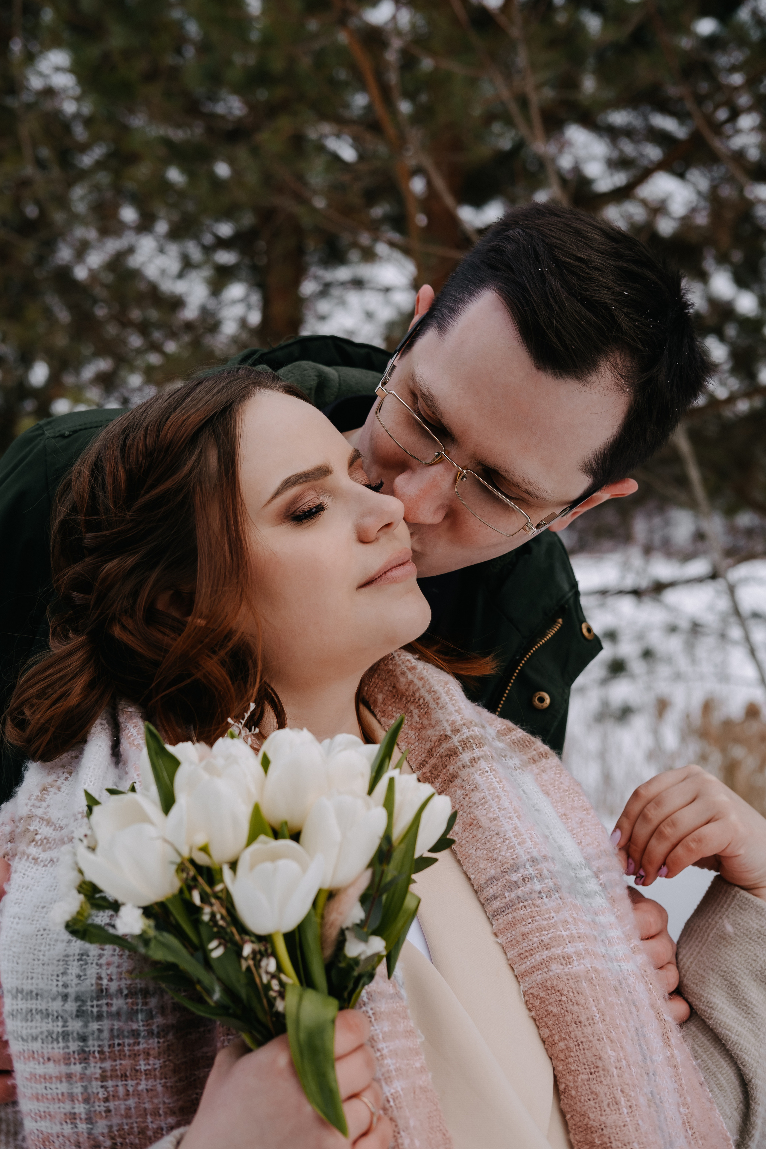 Морозная любовь Андрея и Екатерины. Фотограф Москва, Смоленск