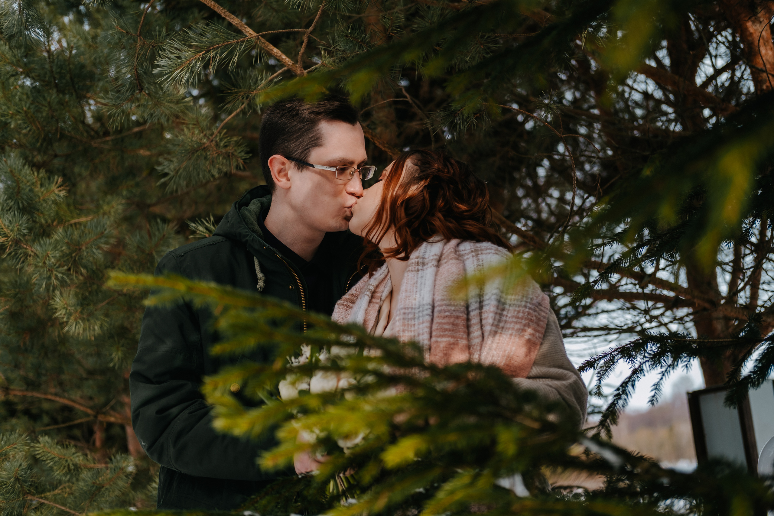 Морозная любовь Андрея и Екатерины. Фотограф Москва, Смоленск