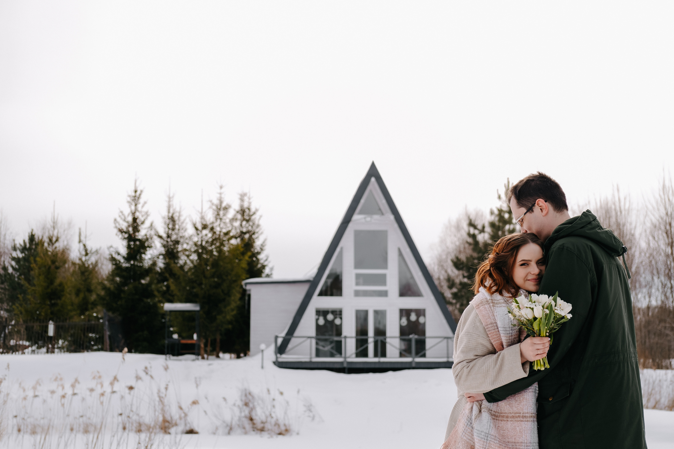 Морозная любовь Андрея и Екатерины. Фотограф Москва, Смоленск