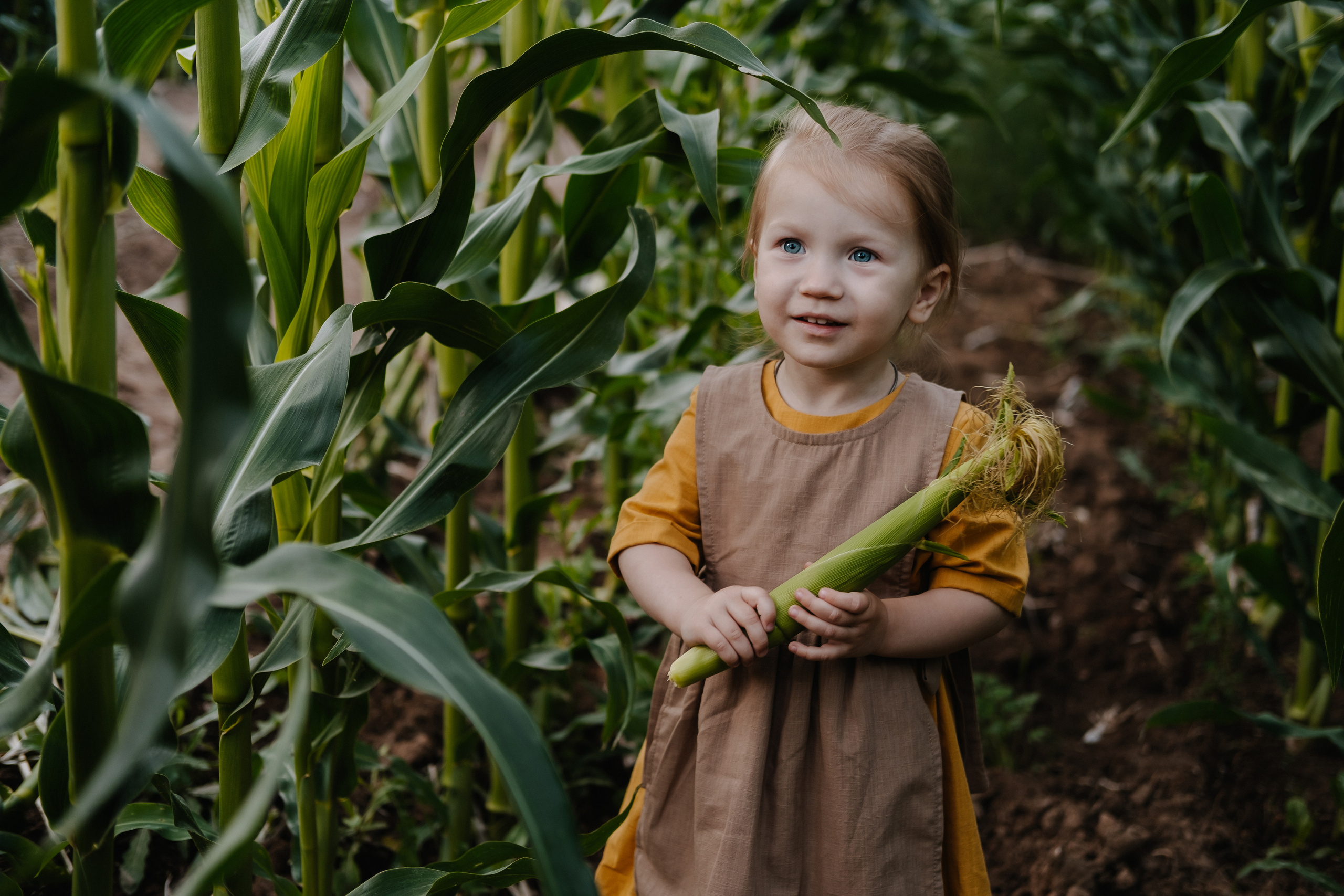 Прогулка в кукурузе. Фотограф Москва, Смоленск