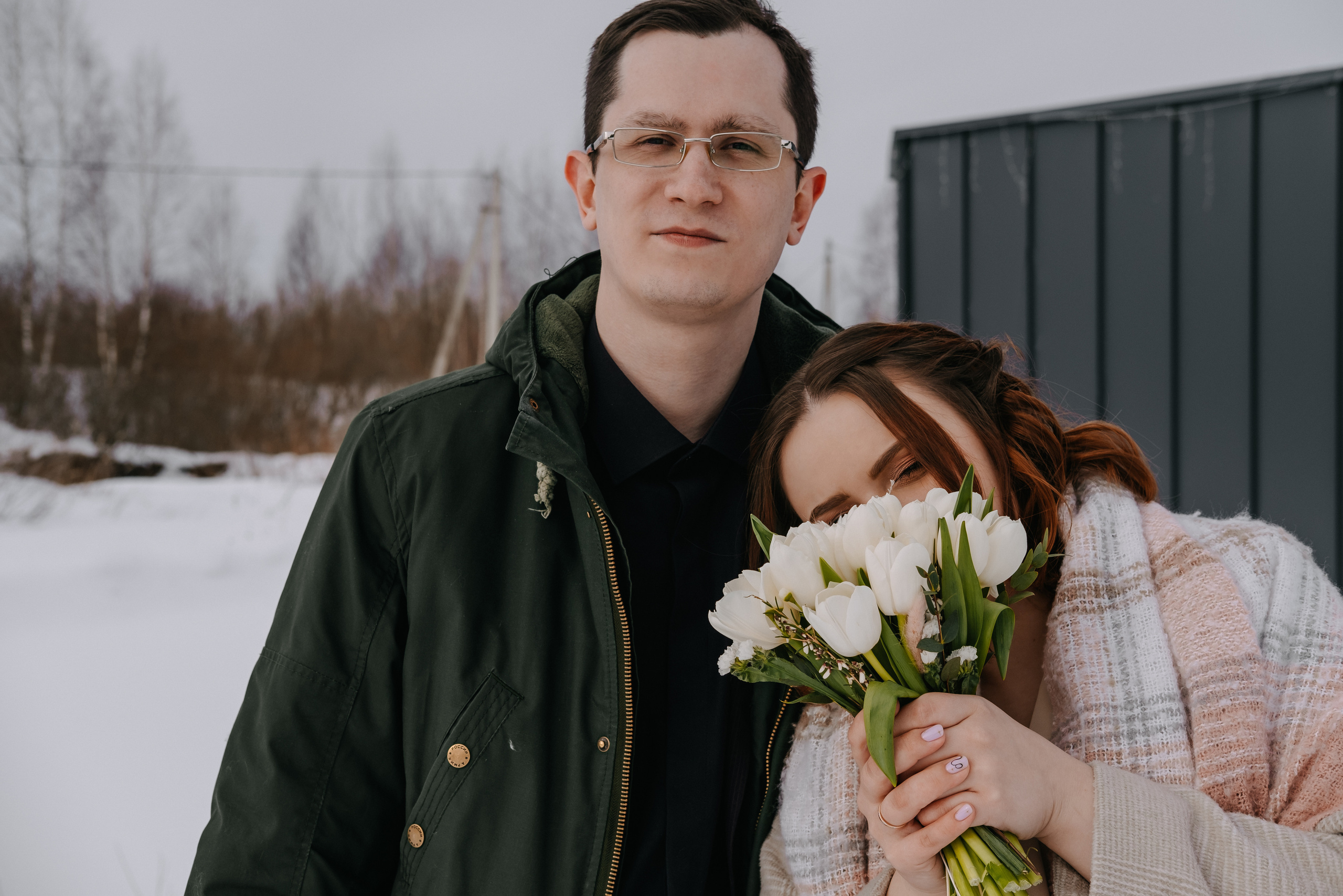 Морозная любовь Андрея и Екатерины. Фотограф Москва, Смоленск