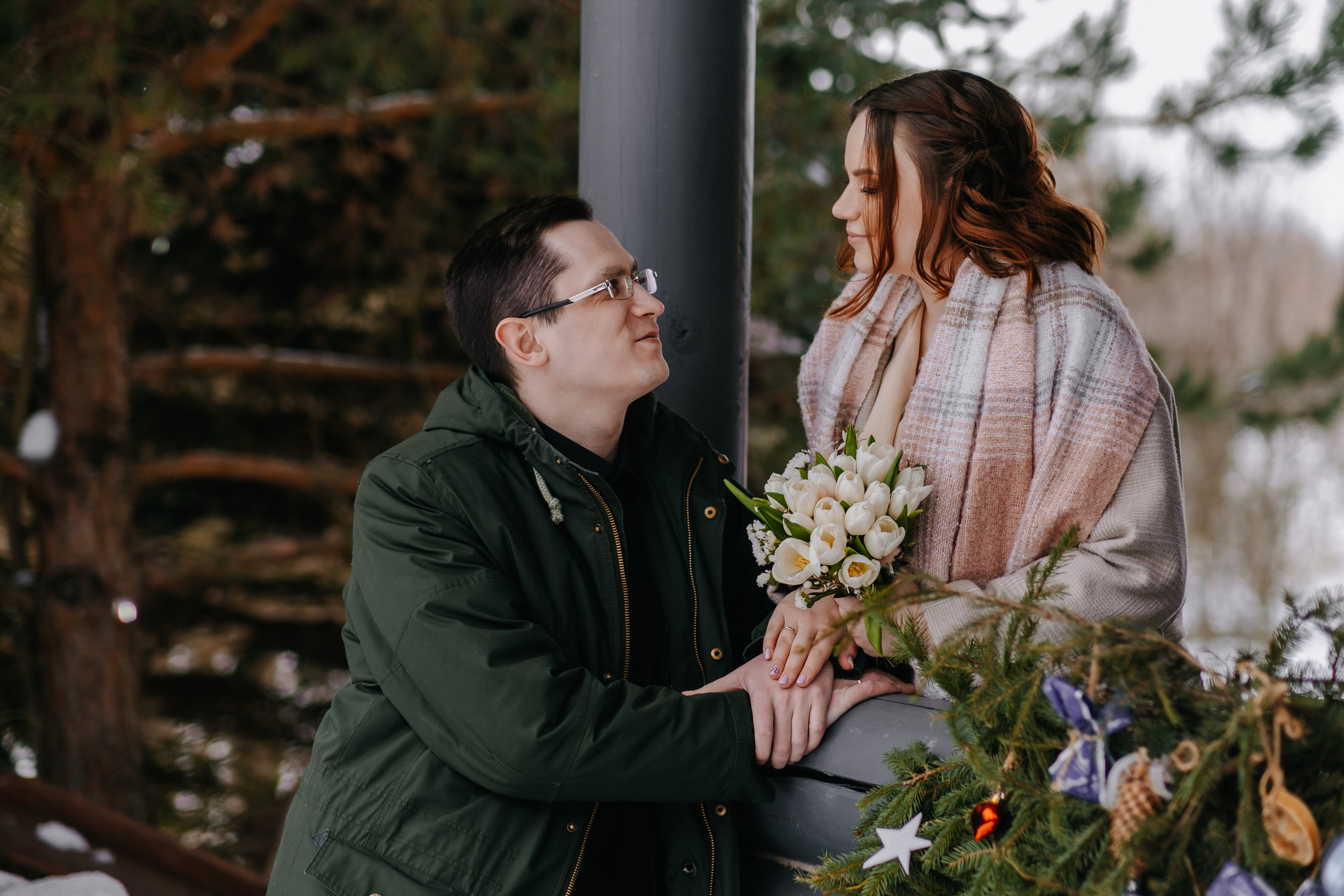 Морозная любовь Андрея и Екатерины. Фотограф Москва, Смоленск