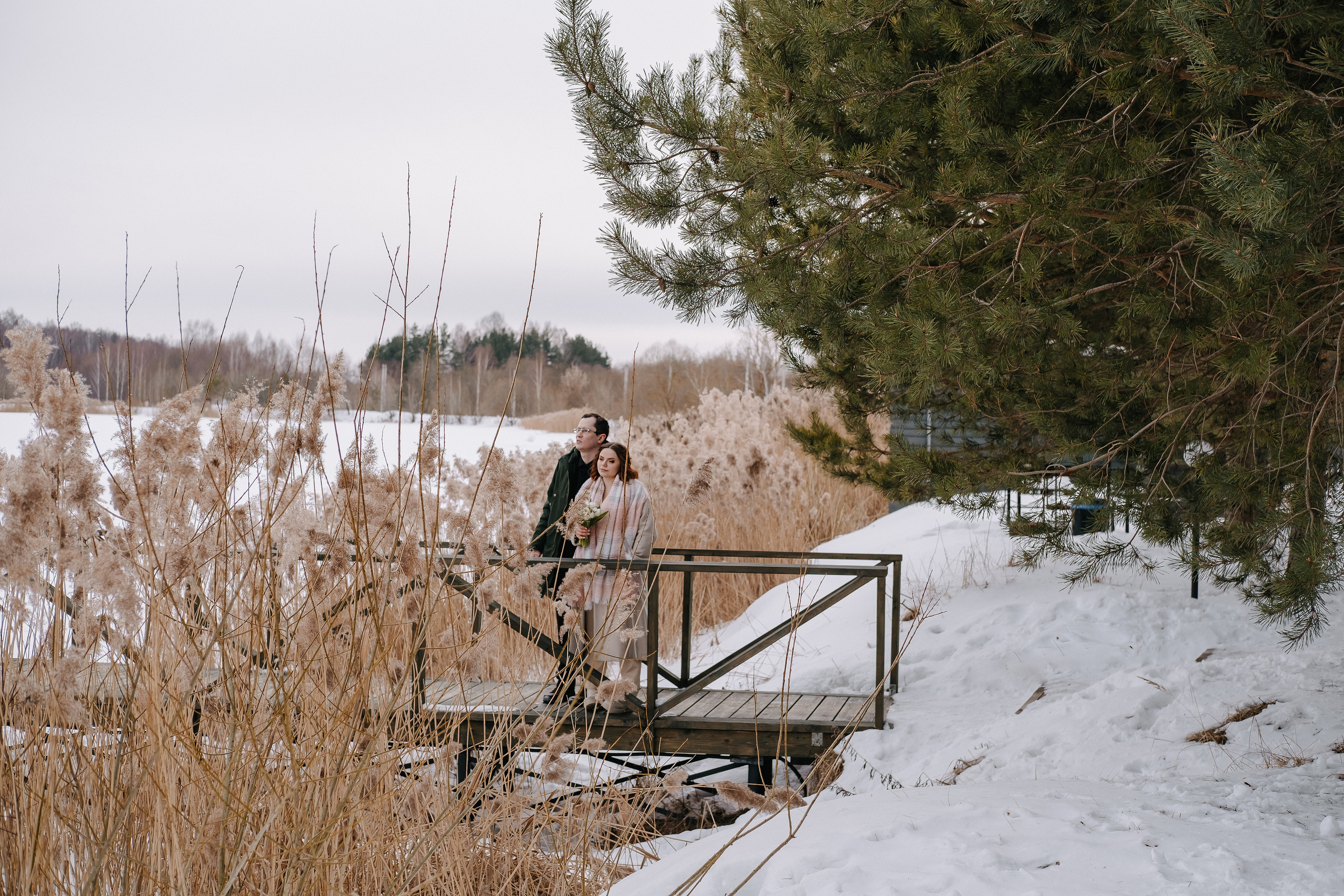 Морозная любовь Андрея и Екатерины. Фотограф Москва, Смоленск