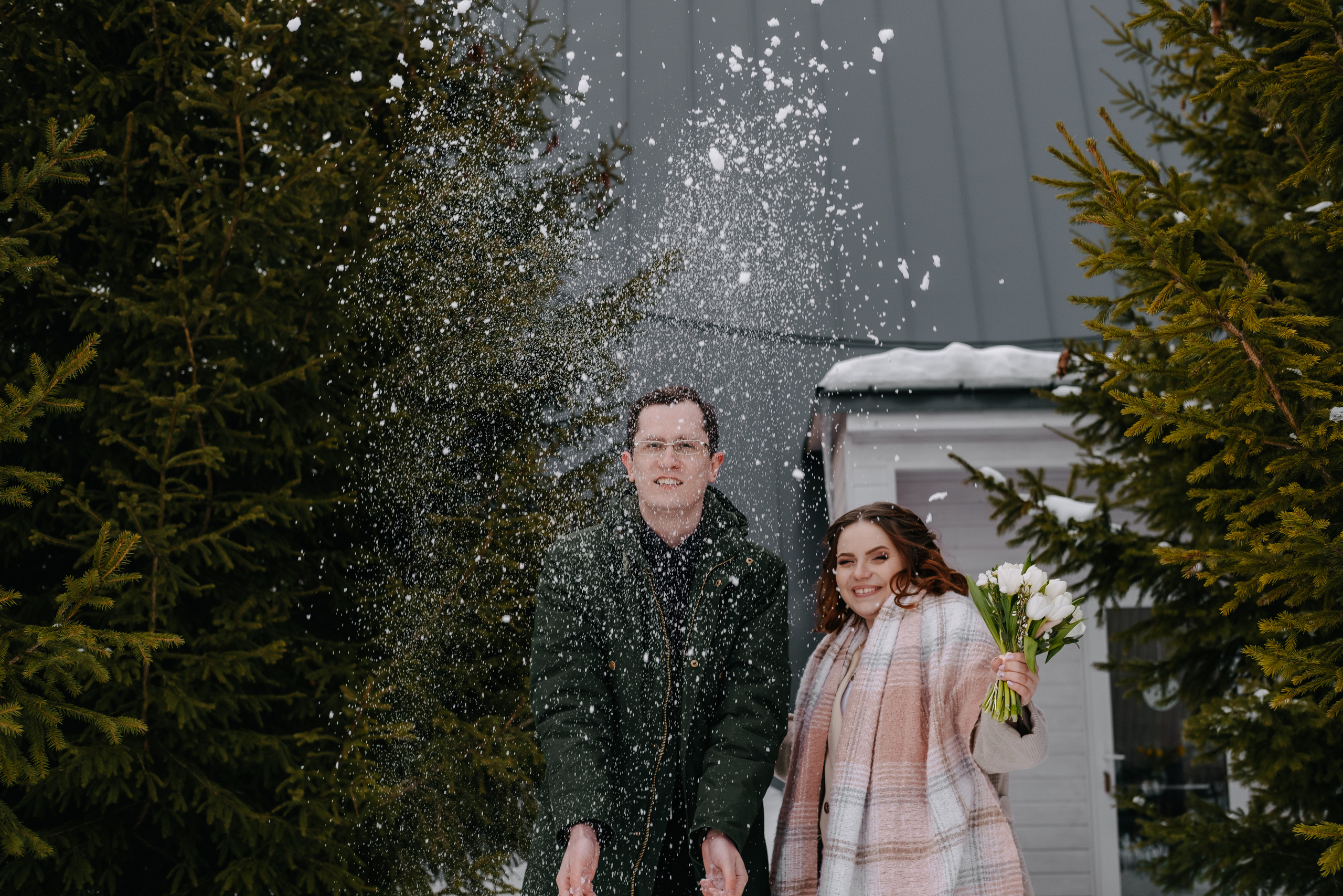 Морозная любовь Андрея и Екатерины. Фотограф Москва, Смоленск