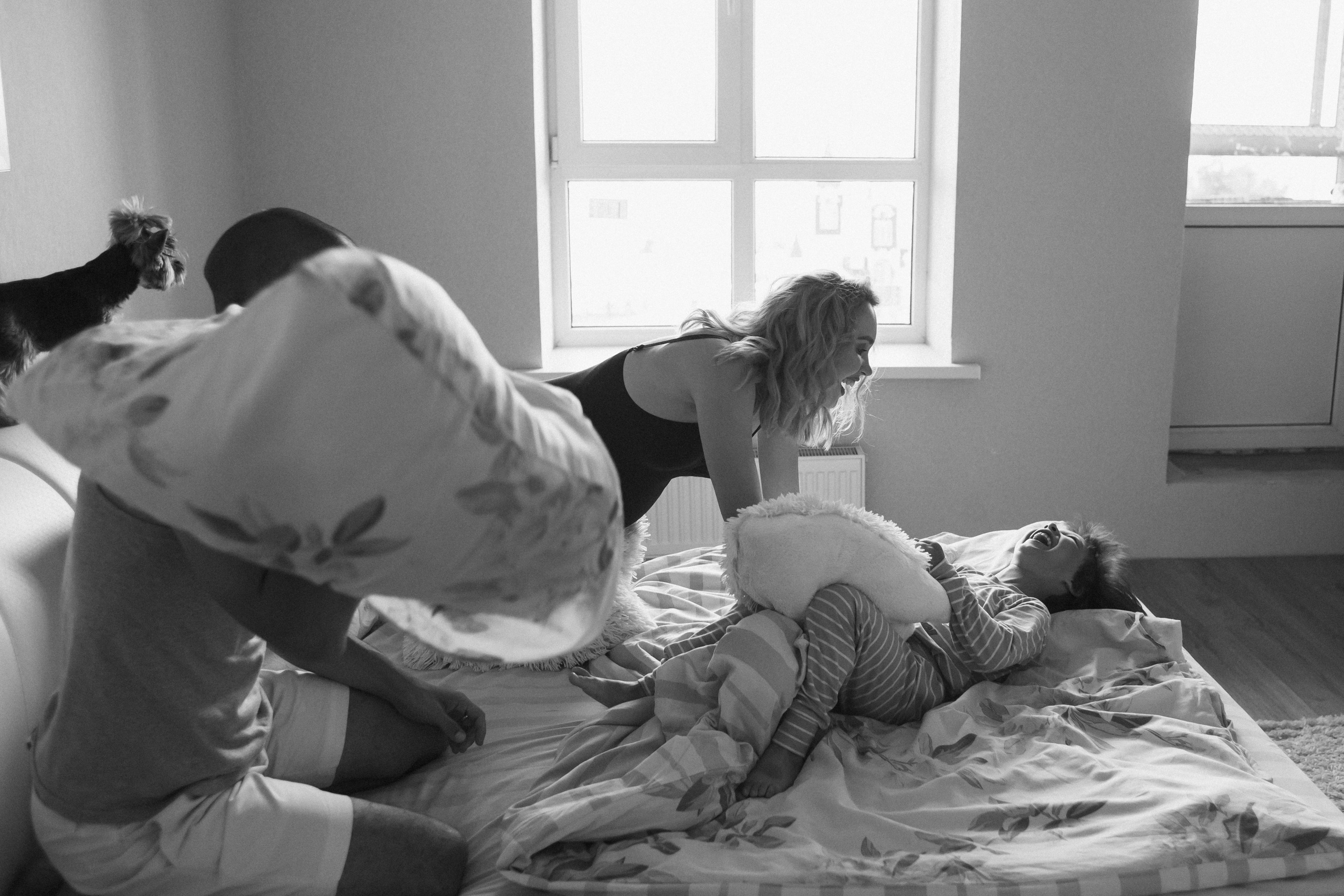 Домашняя фотосессия Оля + Евгений + Даня. Свадебный и семейный фотограф г. Волгоград Биленко Ангелина