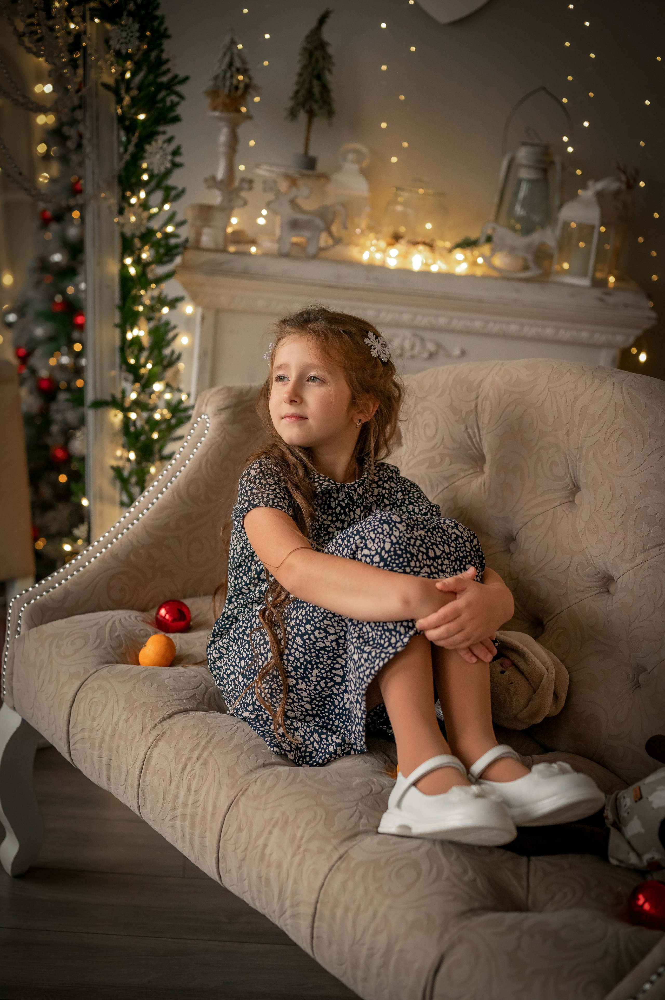 Новый год в студии. Фотограф новорождённых, семейный, школьный в городе Калуге Евгения