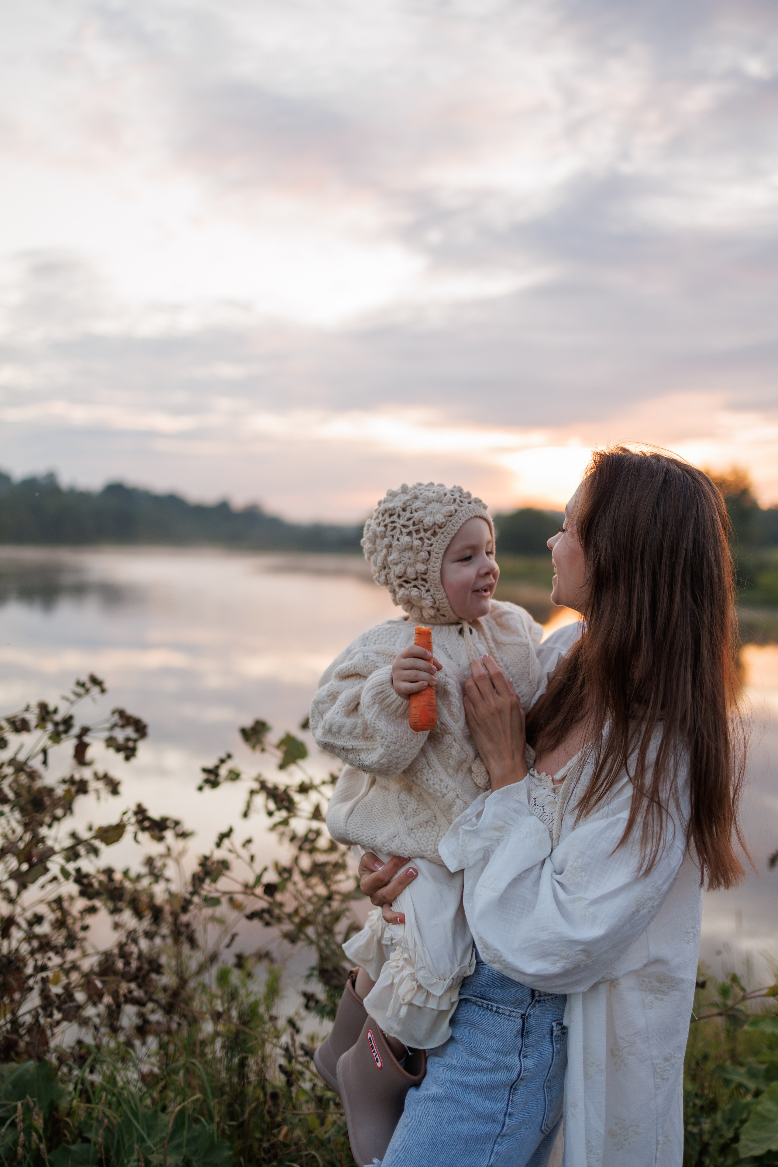 Мария Платон и  маленькая Мира. Семейный и детский фотограф в Королёве Шарутина Лидия