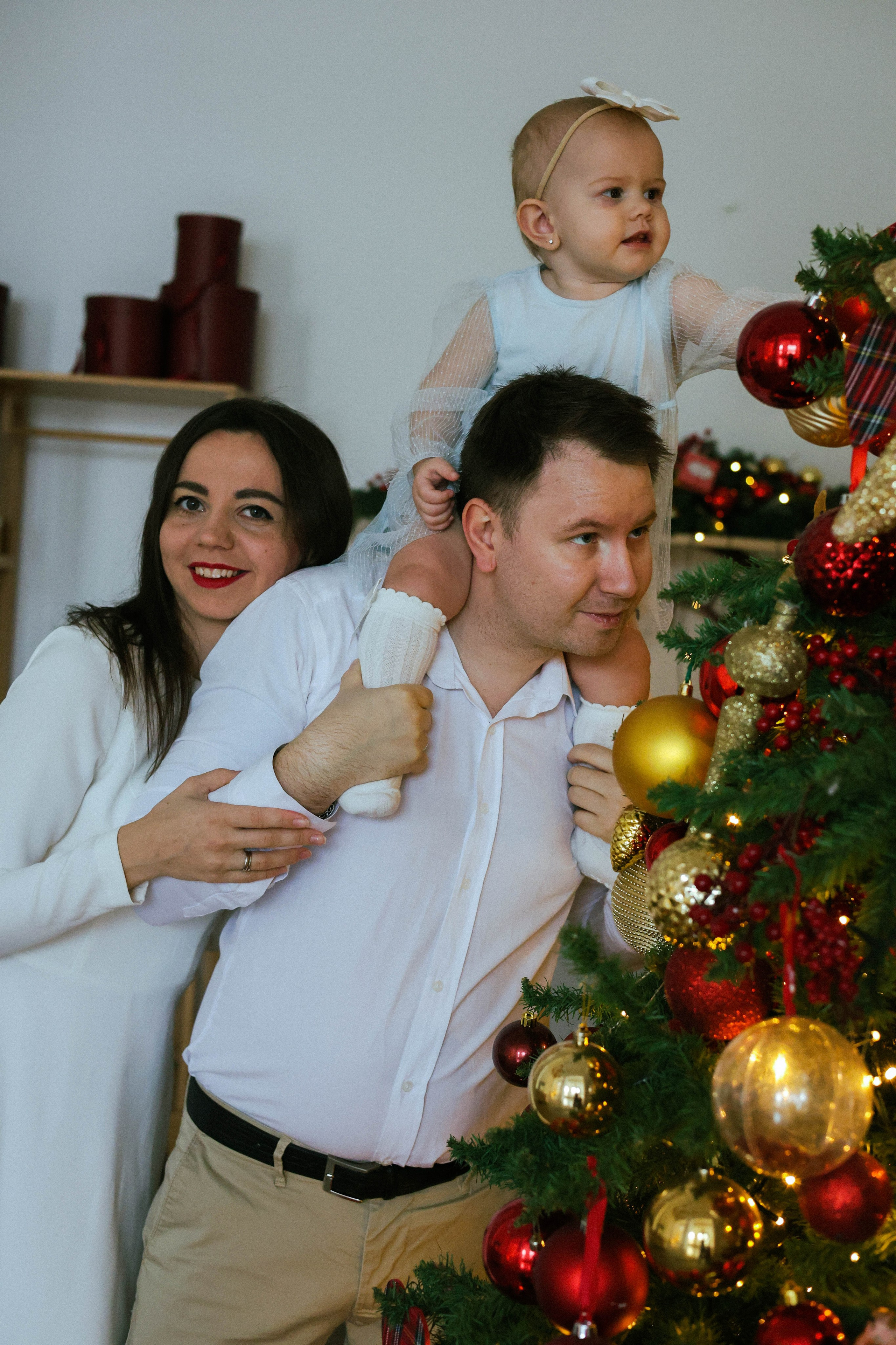 Новогодняя история «Ирина и ее семья». Фотограф в Москве Анастасия Калинина