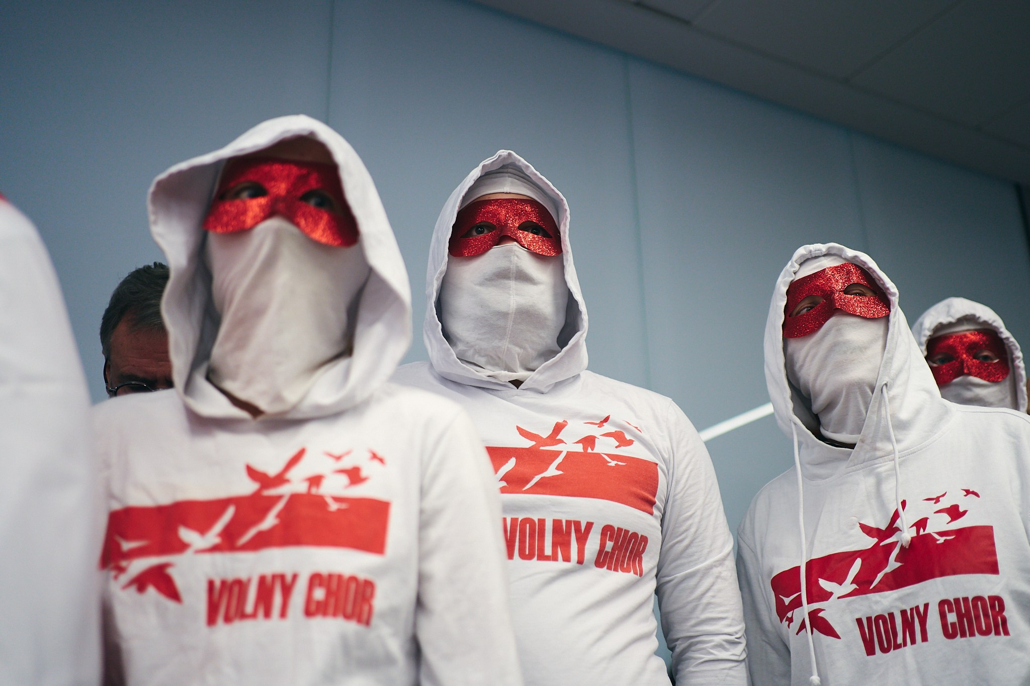 Press conference with Sviatlana Tsikhanouskaya and released political prisoners. Photographer in Vilnius