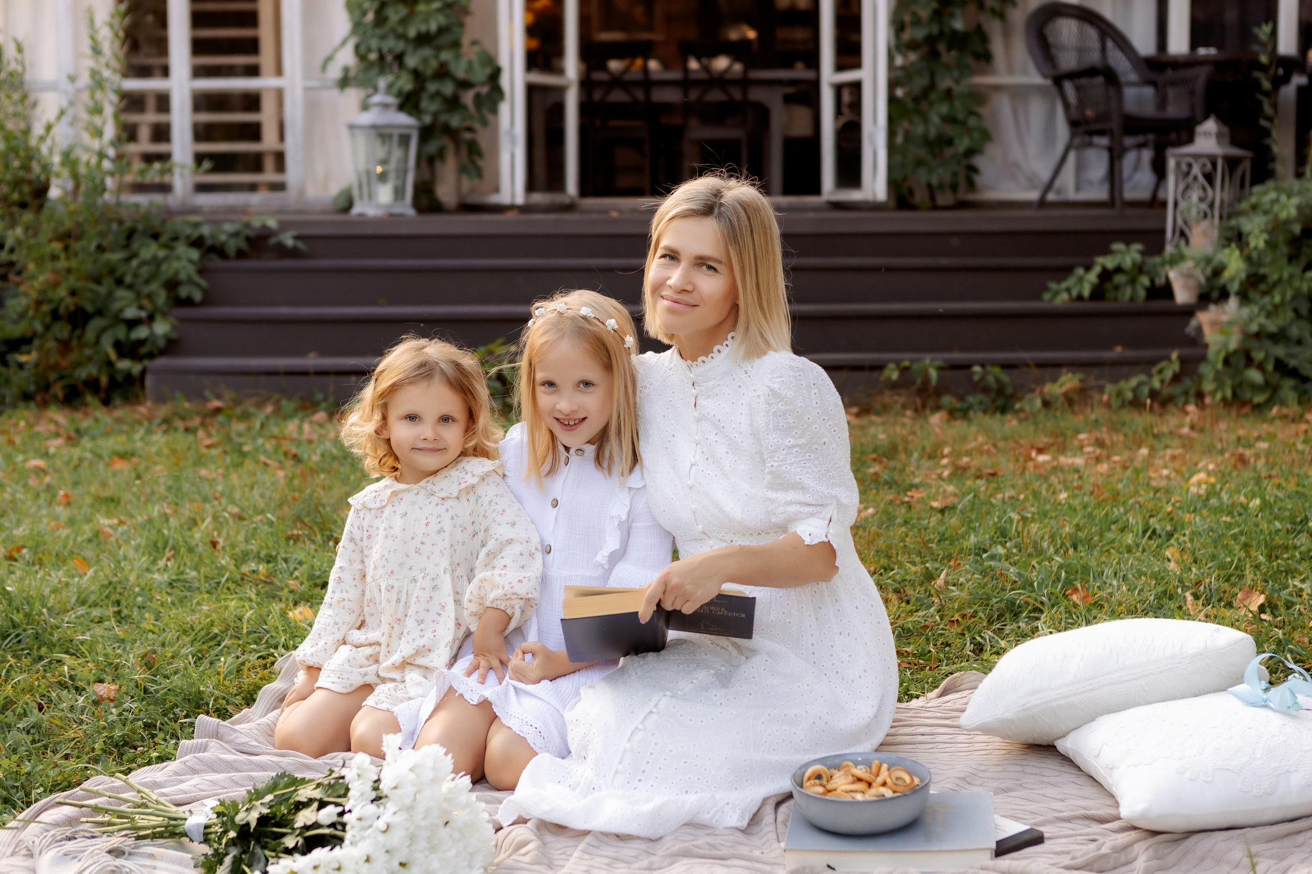 Семейная фотосессия на веранде. Зотова Алена — семейный и женский фотограф в Зеленограде