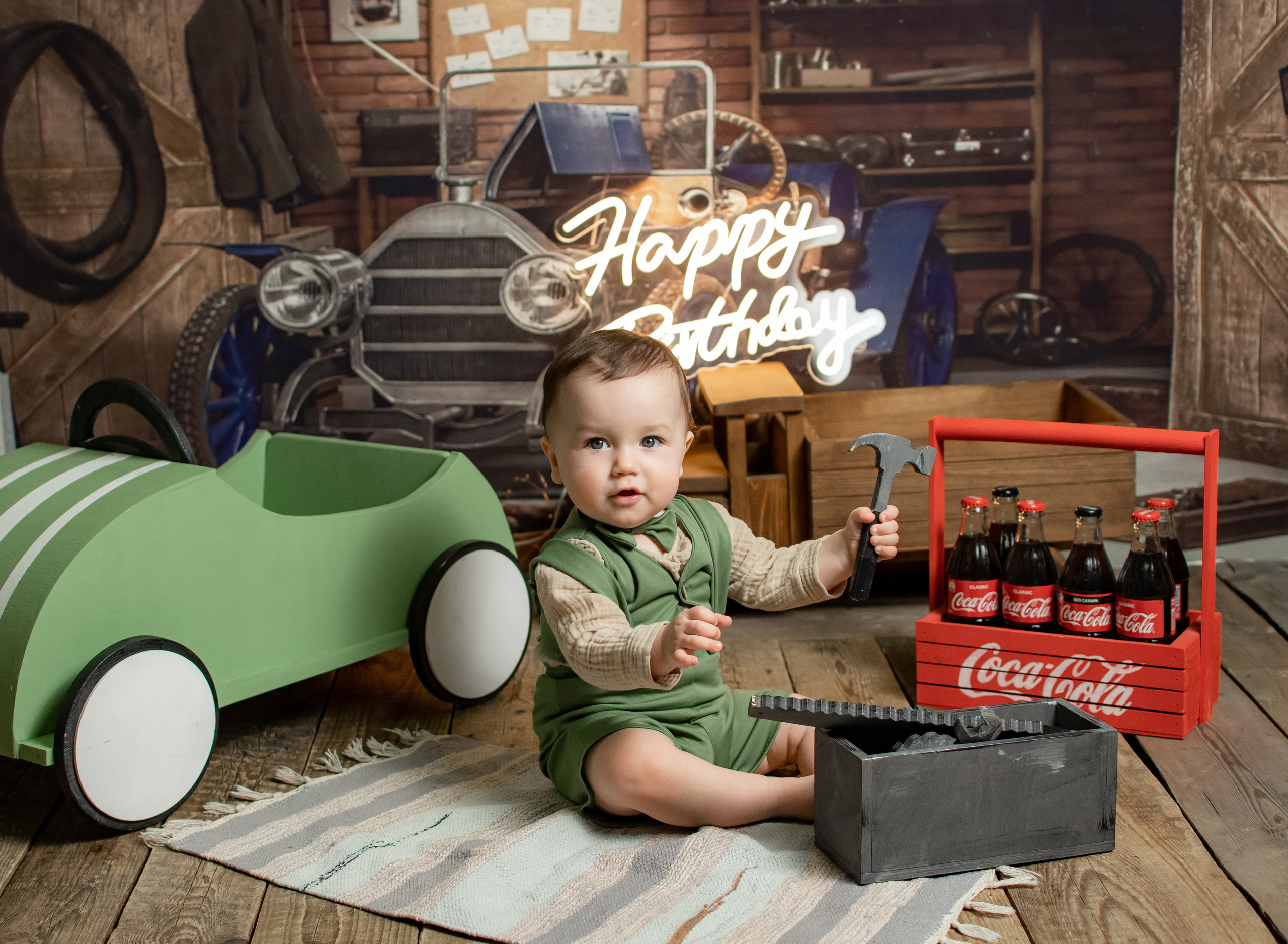 Фотосессия на годик малыша. Фотограф newborn (новорожденных) в Санкт-Петербурге Алена Алексеева