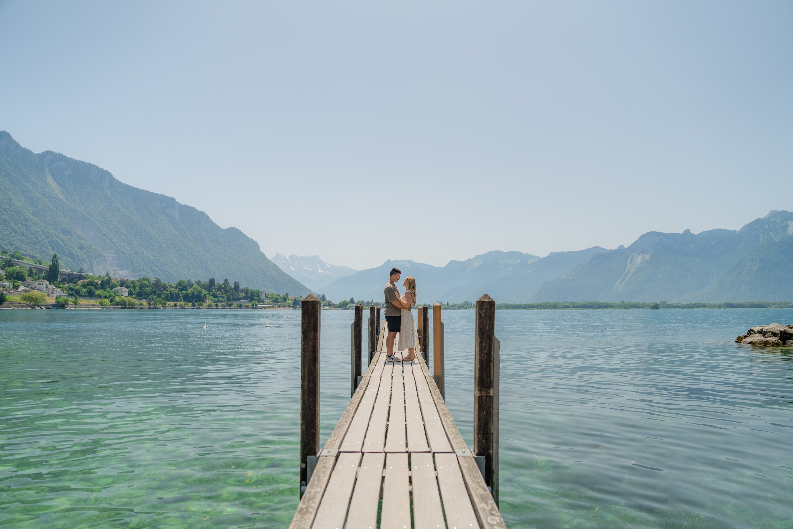 Brooklyn & Dakota | Proposal Montreux. Профессиональный свадебный фотограф в Женеве и Швейцарии | Таня Вовчецкая