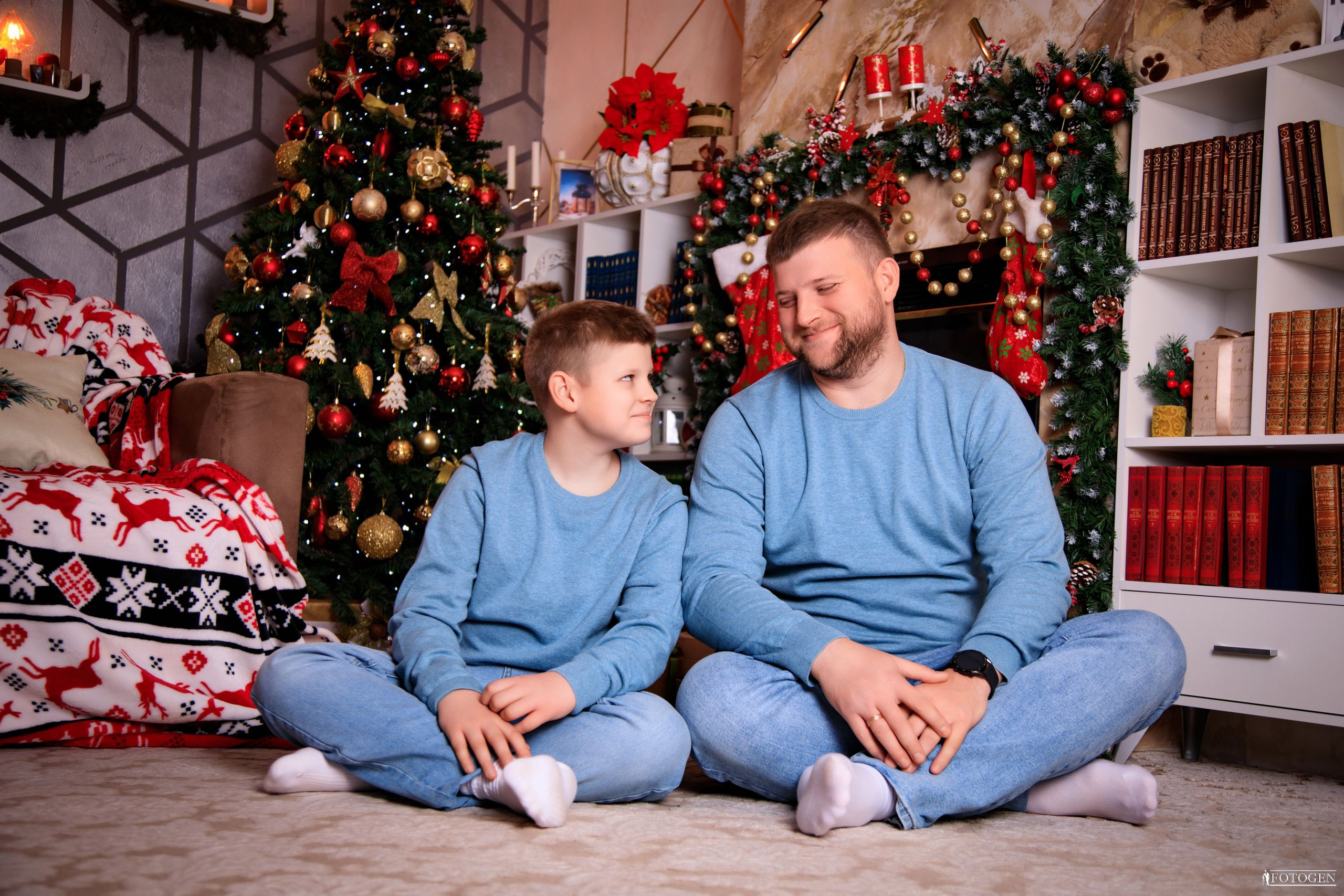 Фотосессия: папа с детьми | Портфолио Fotogen. Интерьерная фотостудия FOTOGEN г. Краснодар