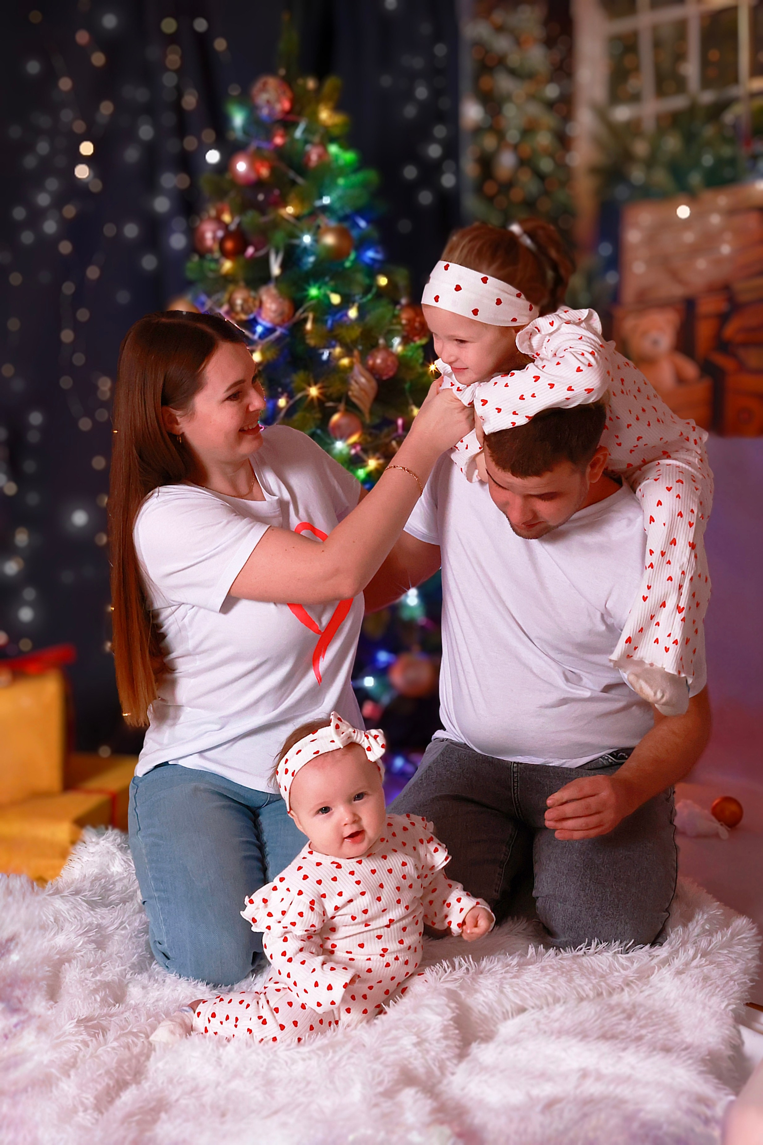 Новогодняя семья. Фотолаборатория Ваниль