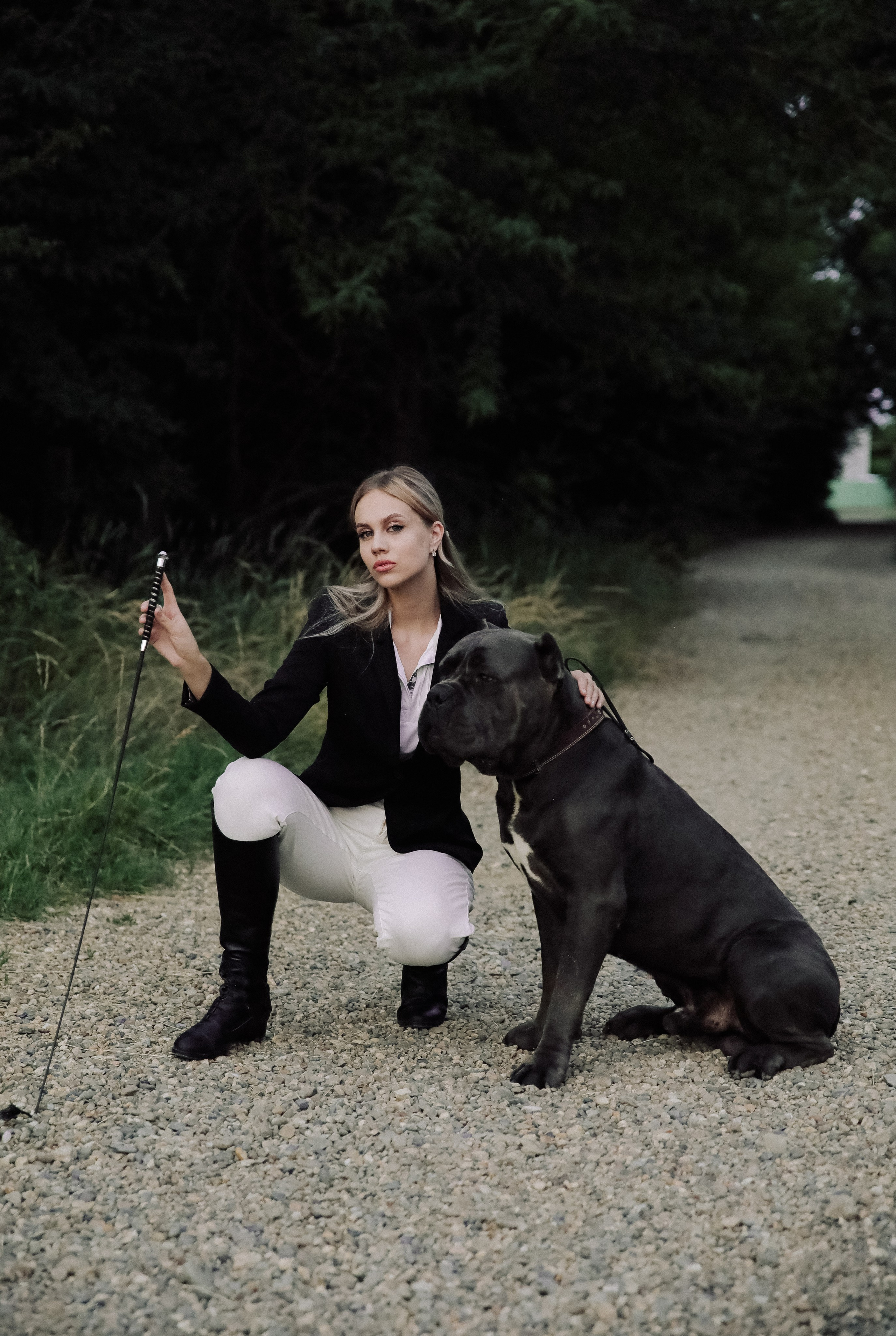 Фотопроект с лошадью Куклой и кане-корсо Цефеем. Семейный и конный фотограф в Краснодарском крае и Адыгее