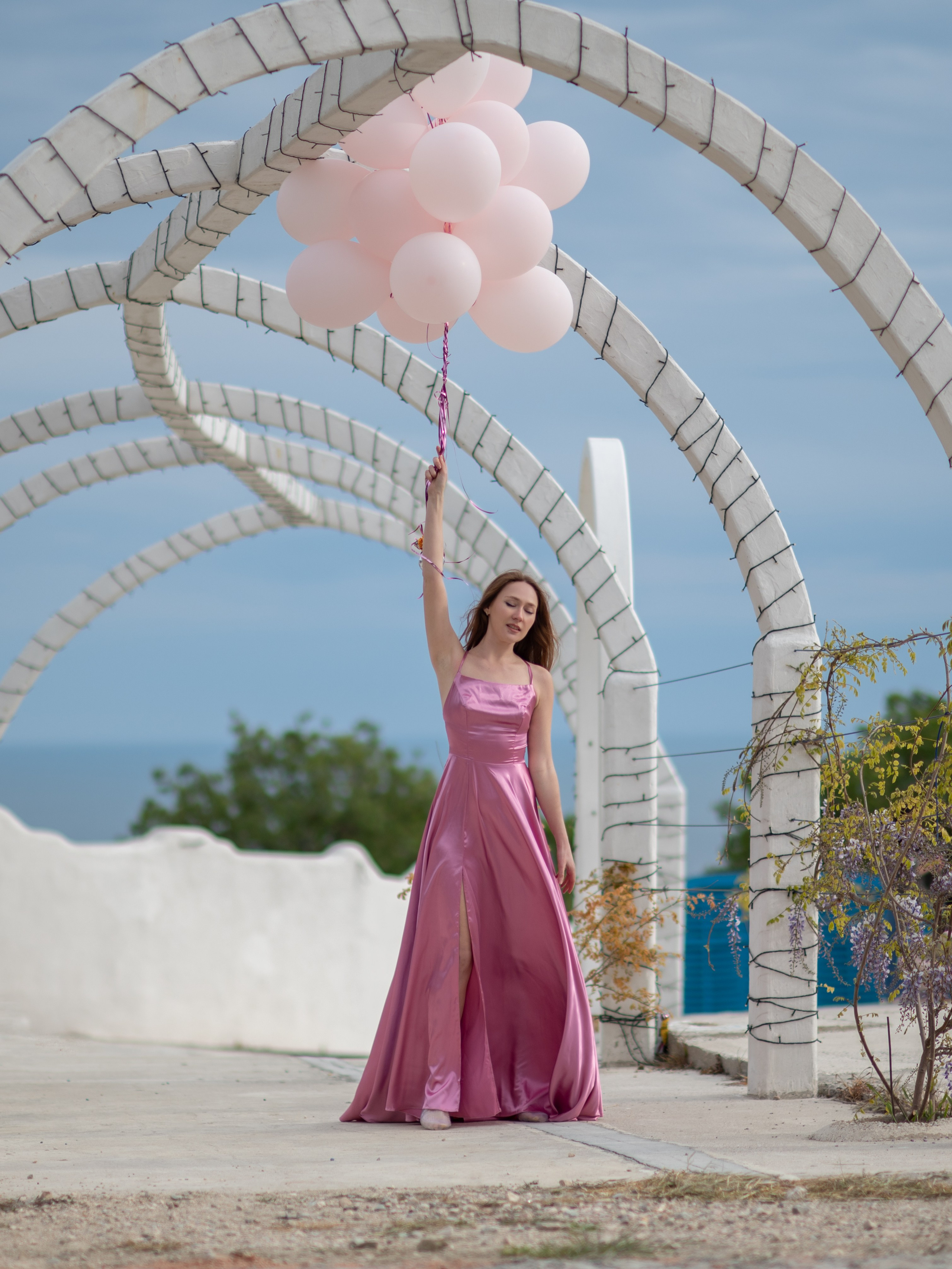 Фото с гелиевыми шарами