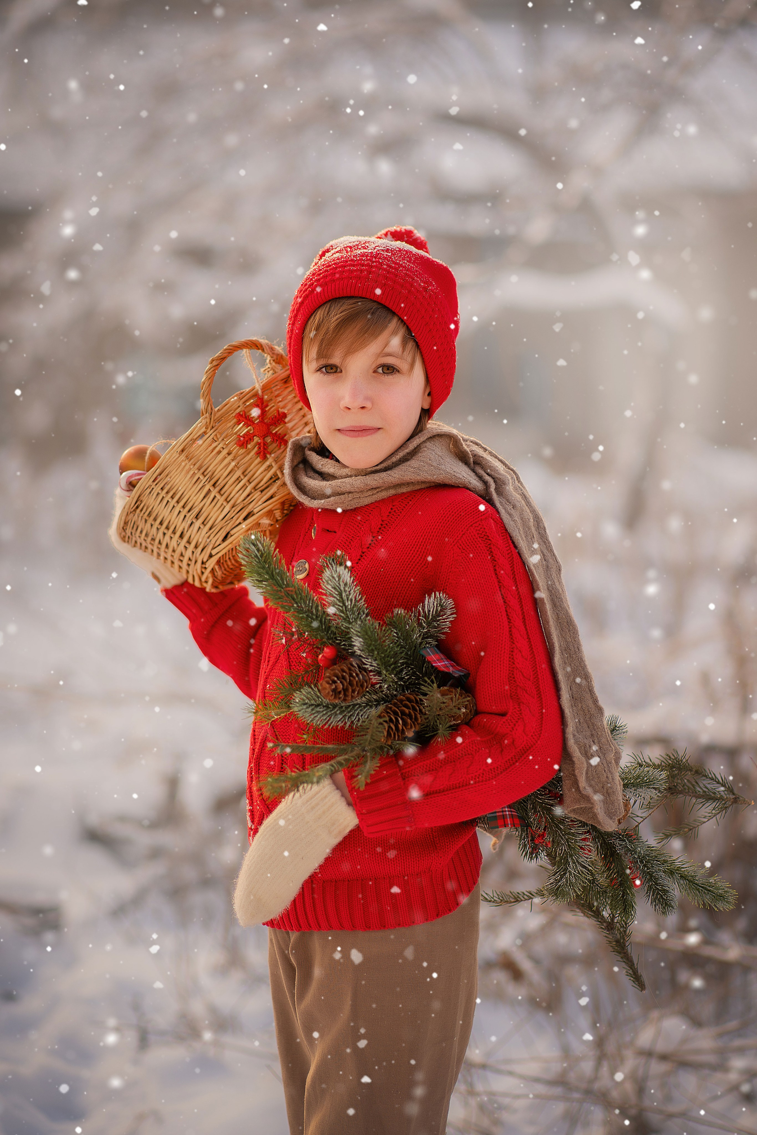 Детские новогодние и рождественские фотоистории. Детский и семейный фотограф в Москве и Подмосковье Настя Наумова