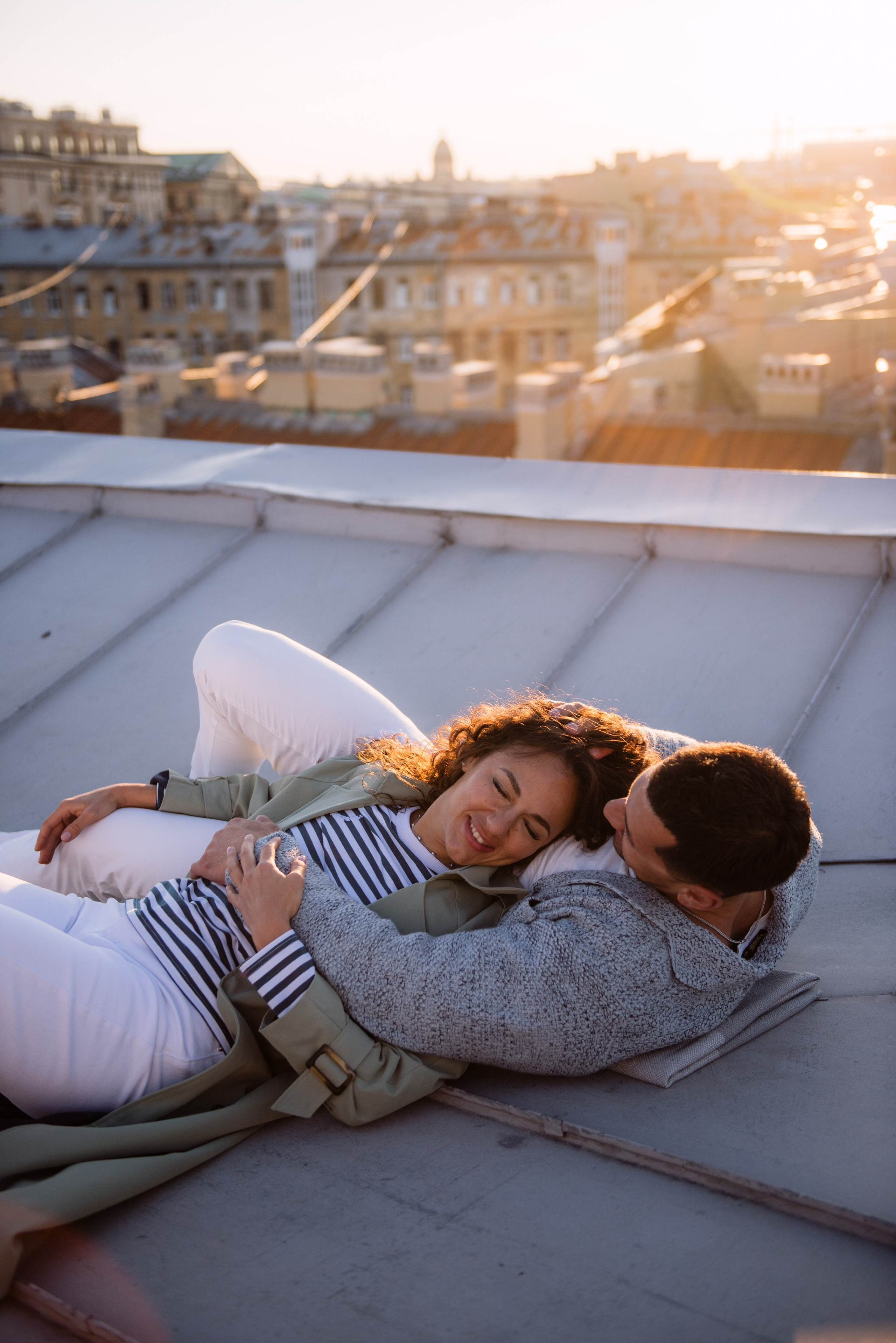 Love story на крышах Питера. Фотограф в Москве Алёна Степутенко