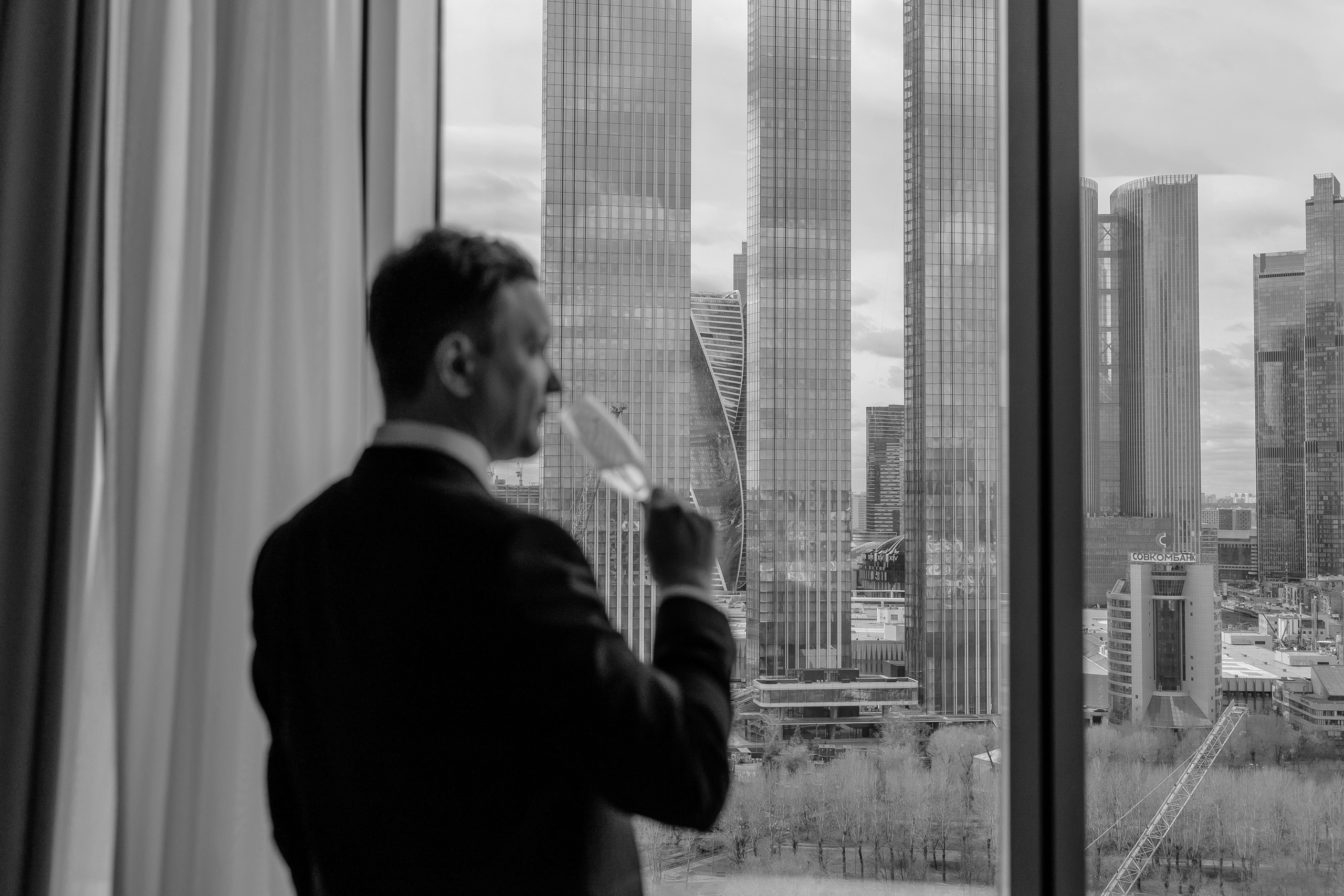 свадебные сборы в отеле garden plaza moscow WTC