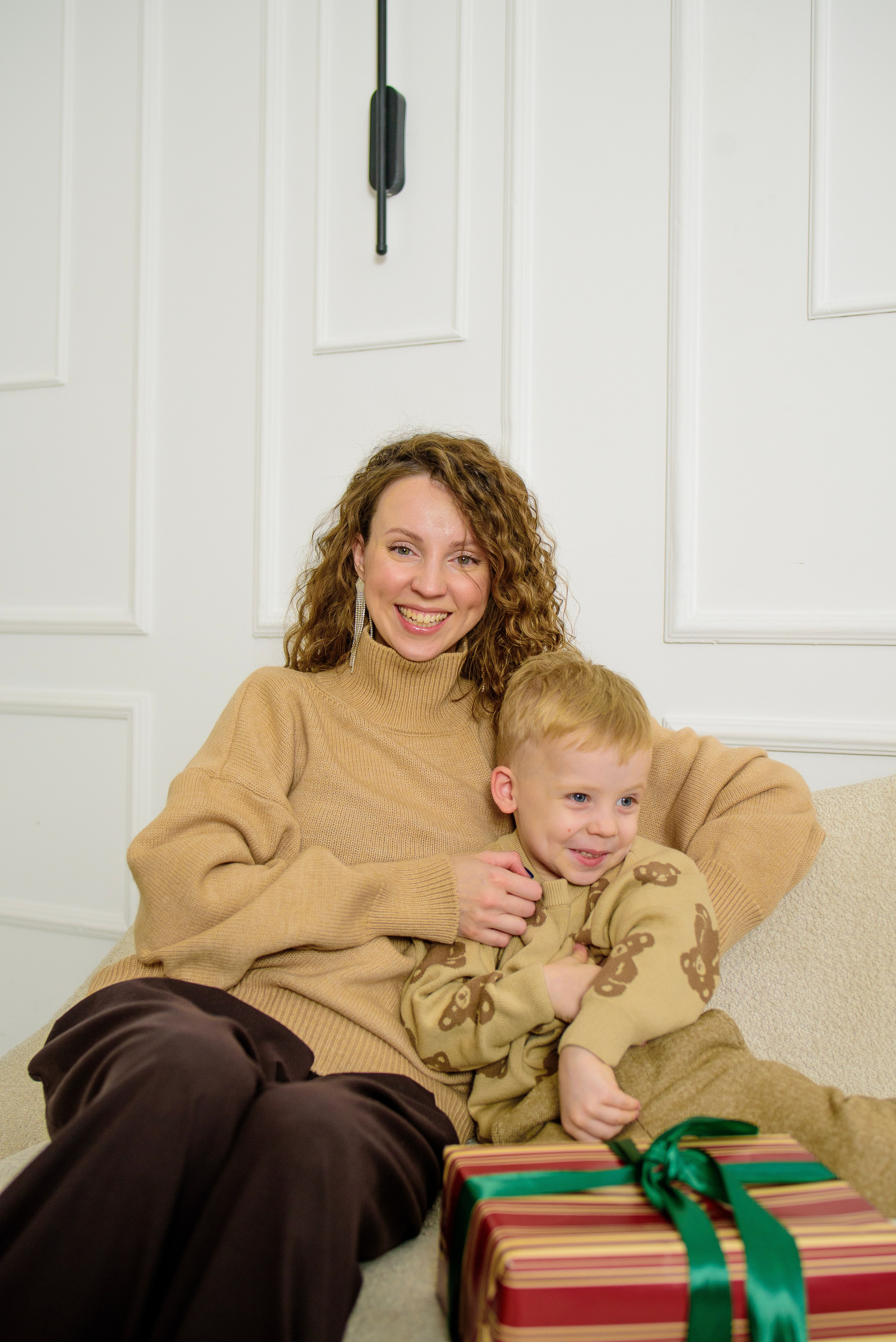 Новогодняя фотосессия Тани и Сережа (младшего). Фотограф