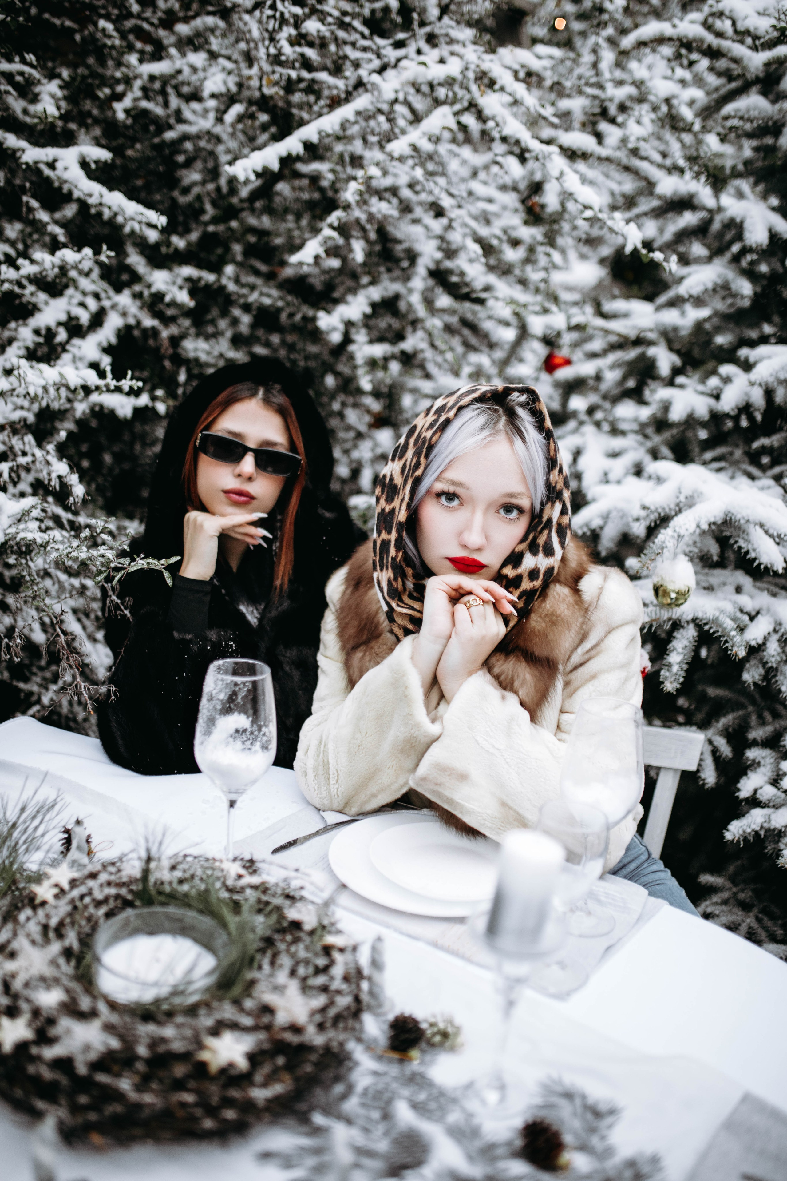 Новый год — девушки в шубах. Фотограф в Ставрополе Алина Клочкова