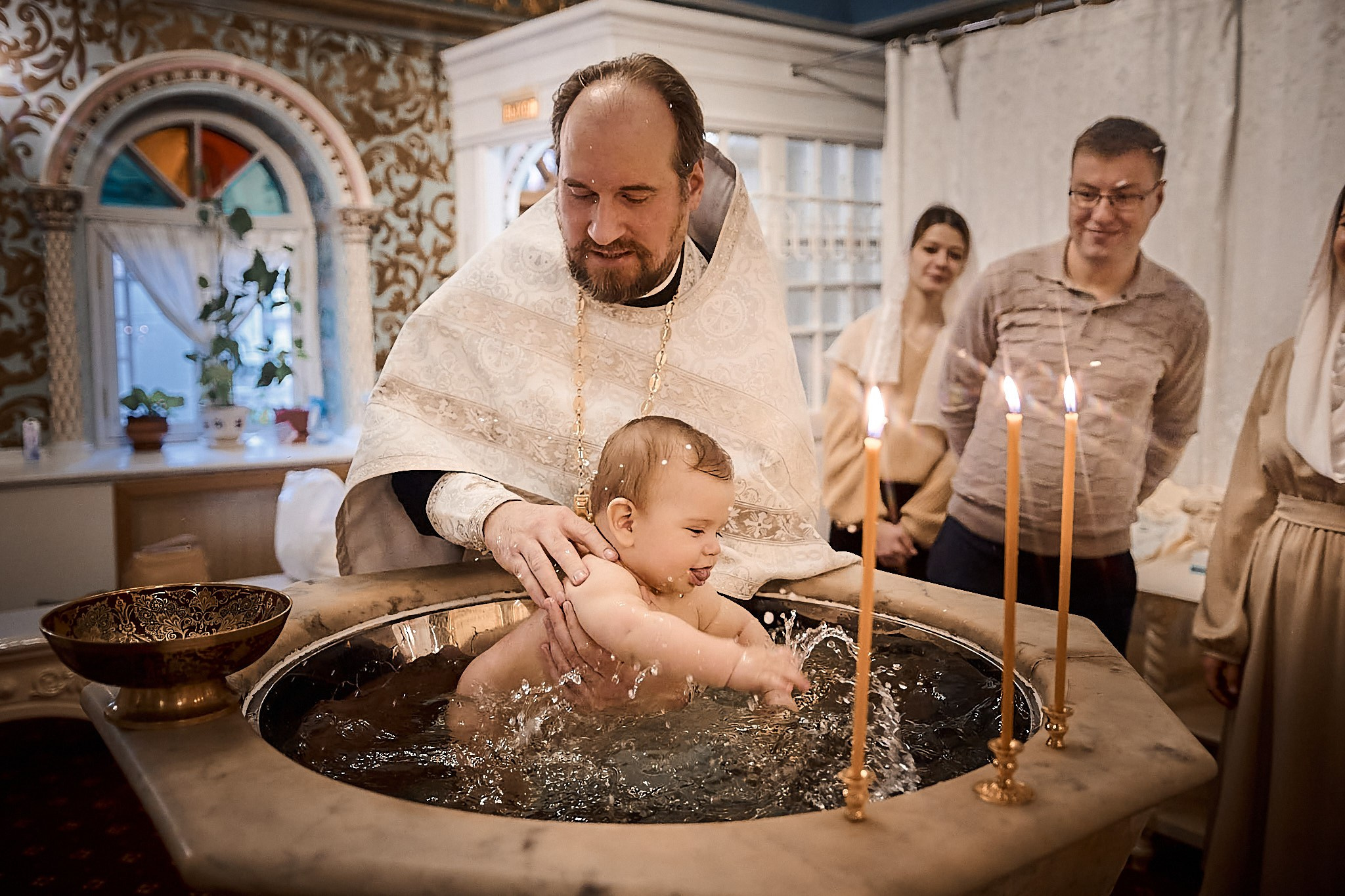 Таинство Крещения Тимофея. Фотограф на Крещение и Венчание в Одинцово