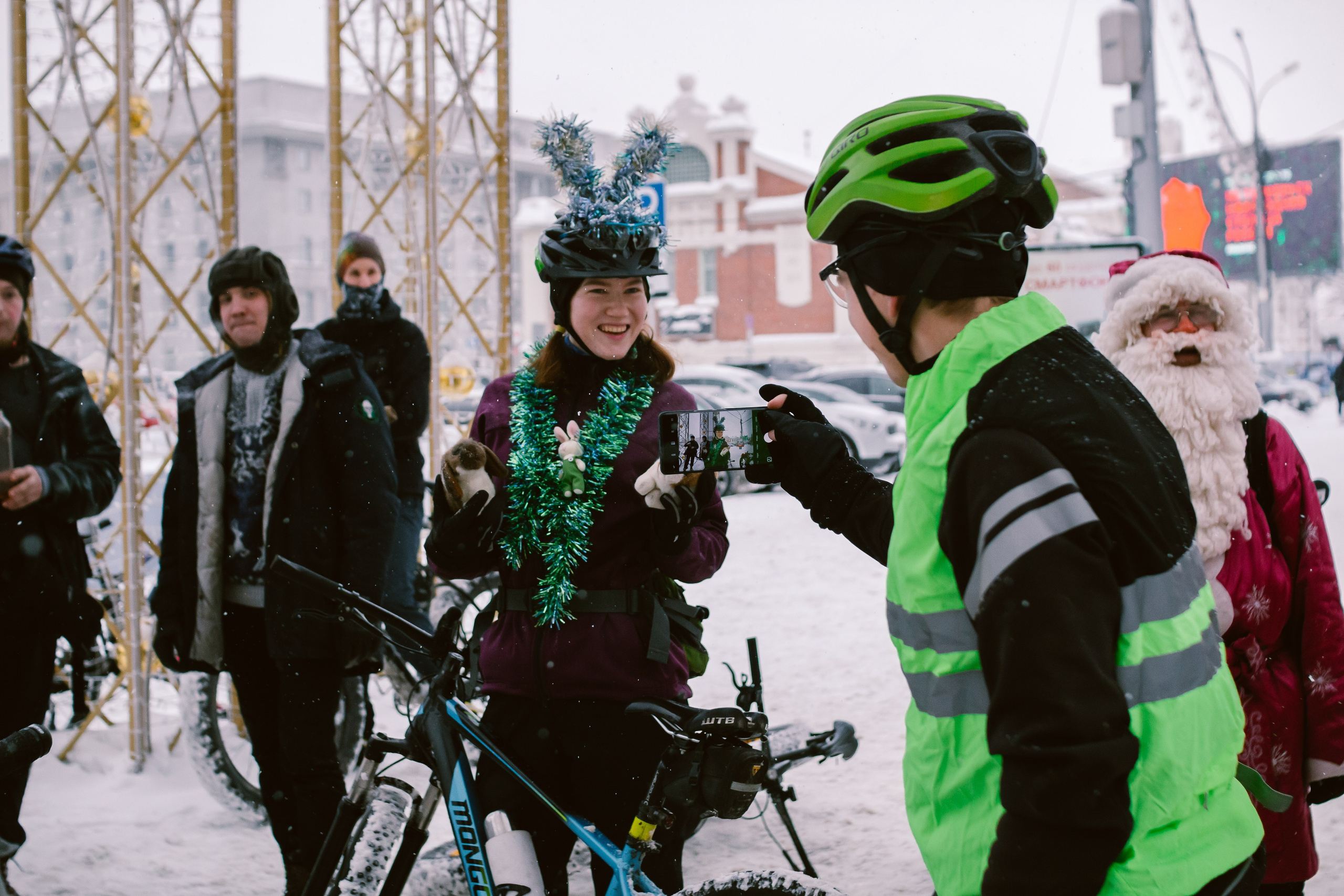 Зимний велозаезд «Привет, велосипед!». Фотограф в Новосибирске Екатерина Васильева