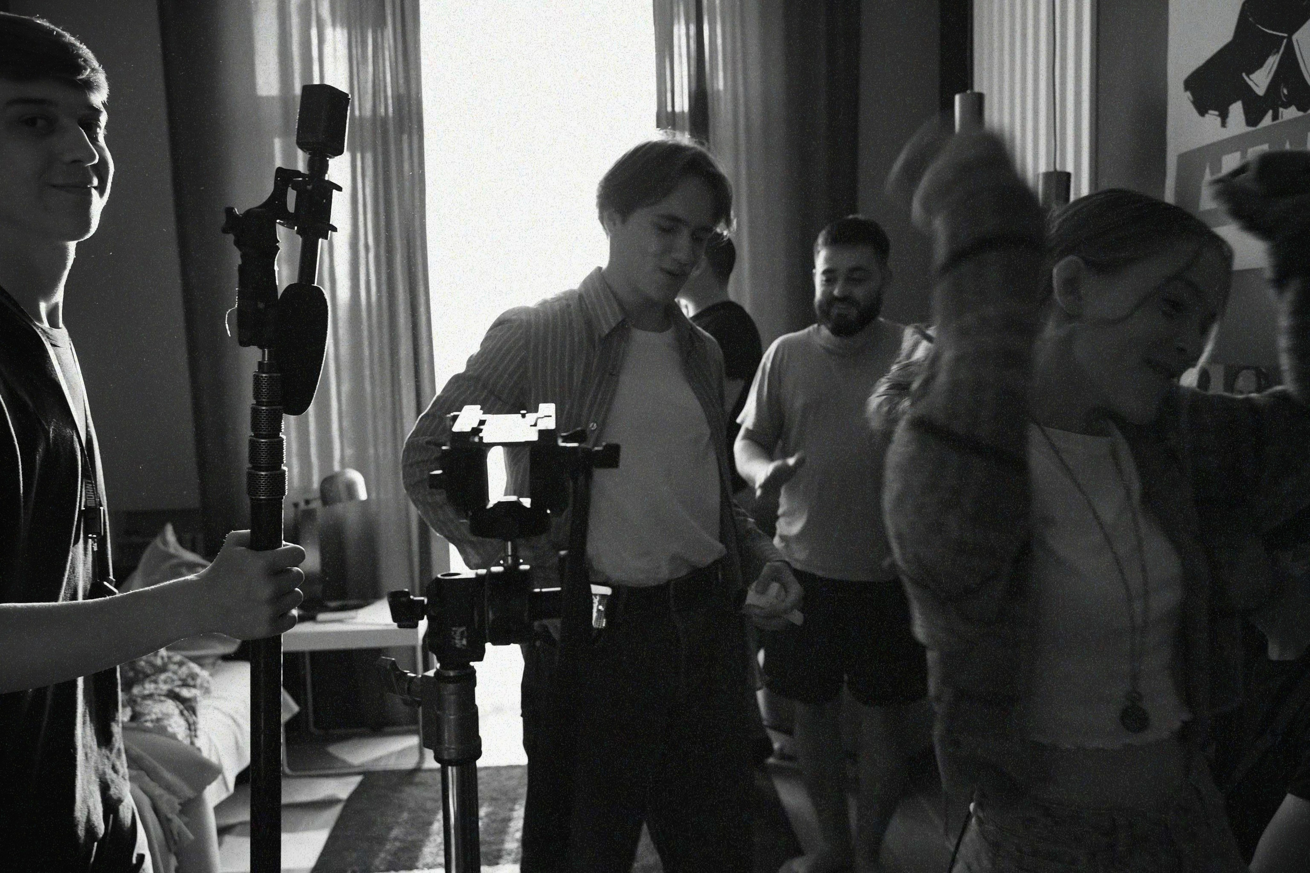 Filming a movie, backstage. Katyavasileva