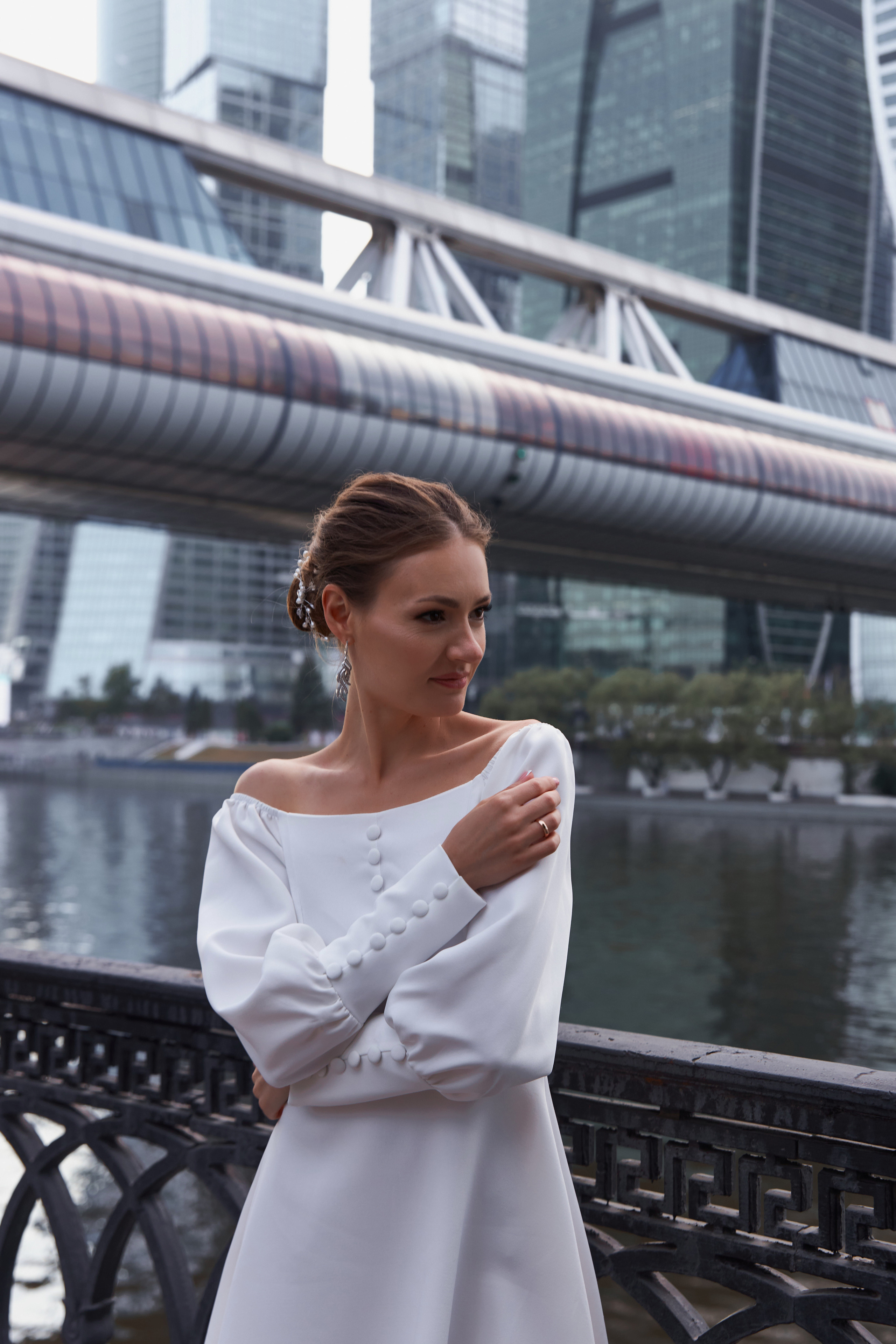 ЗАГС и прогулка в Москва Сити. Женский фотограф Москва, Лобня