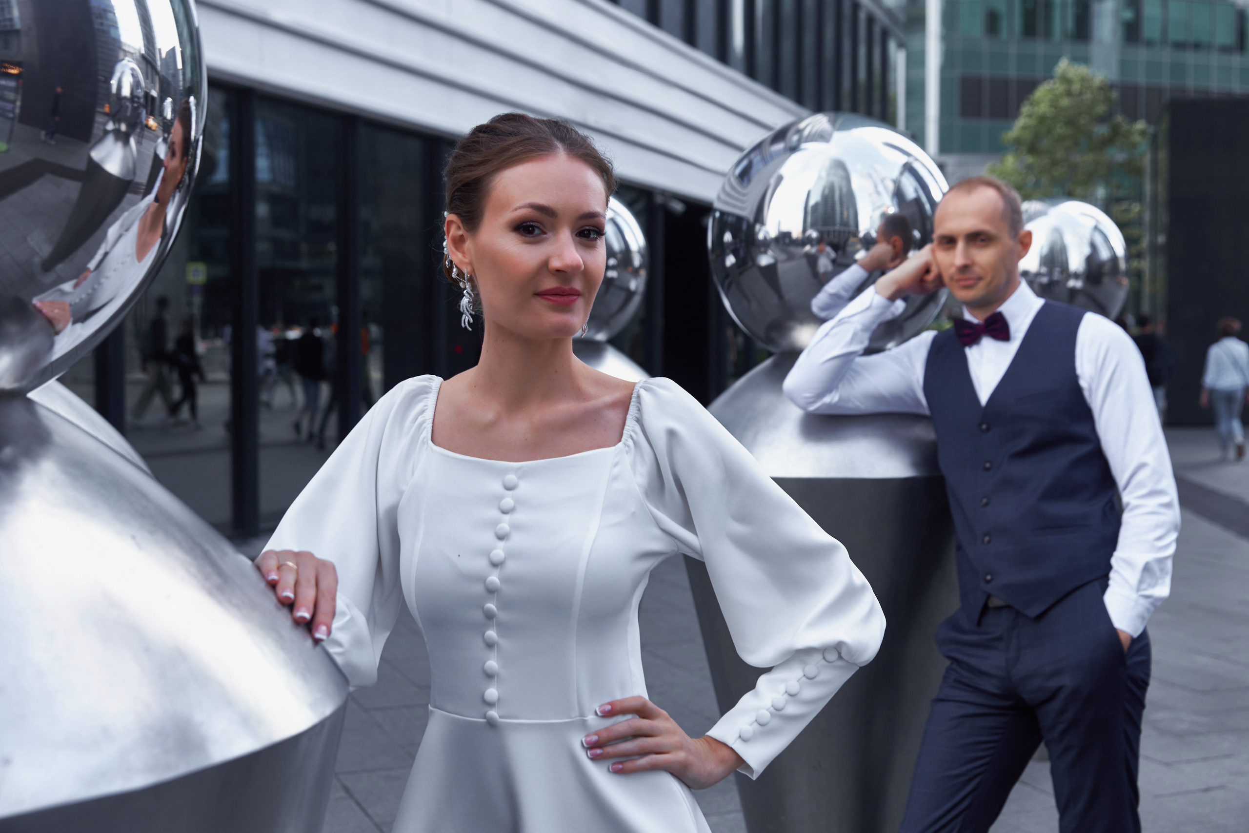 ЗАГС и прогулка в Москва Сити. Женский фотограф Москва, Лобня