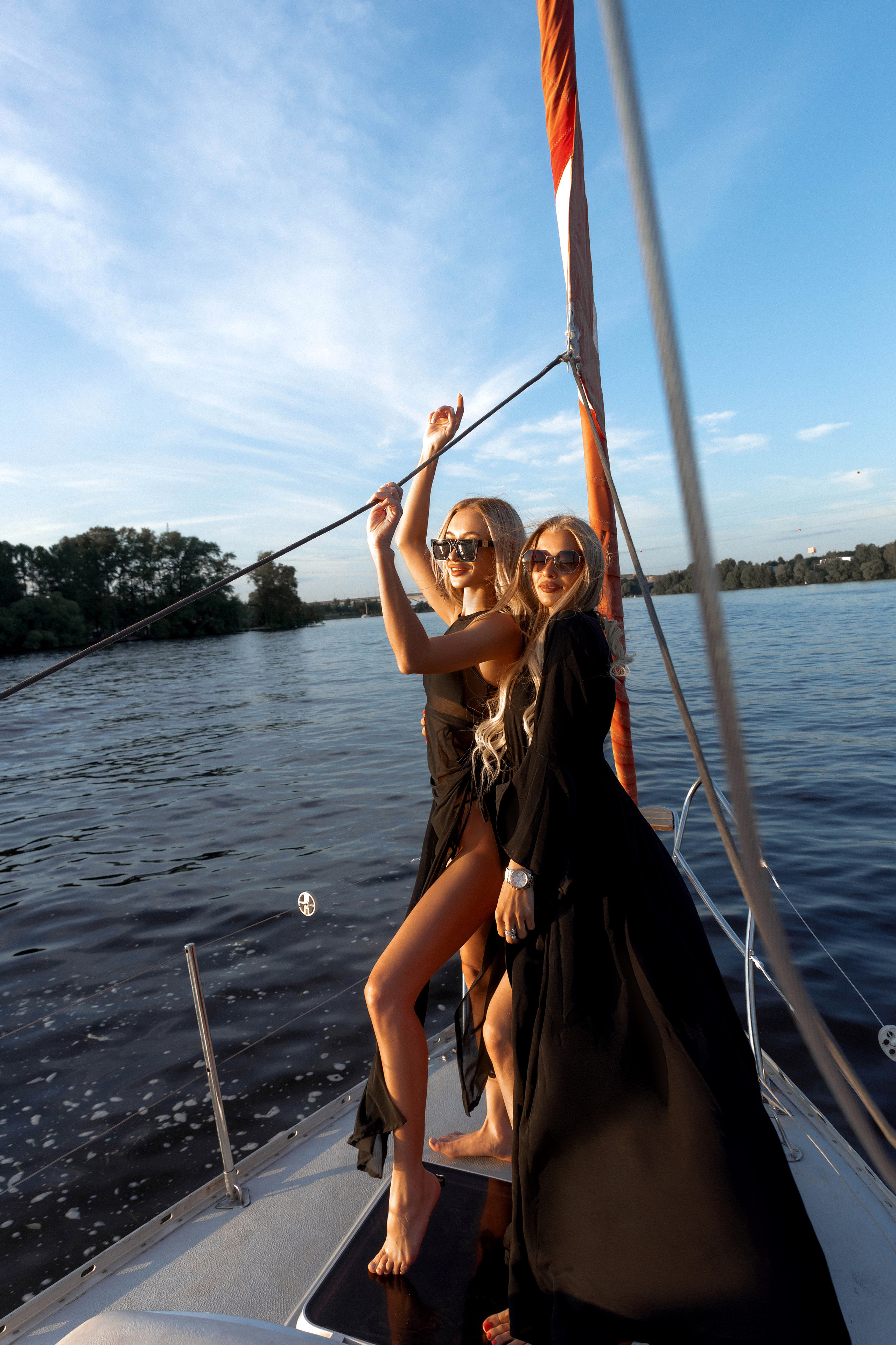 Фотосессия на яхте. Женский фотограф Москва, Лобня