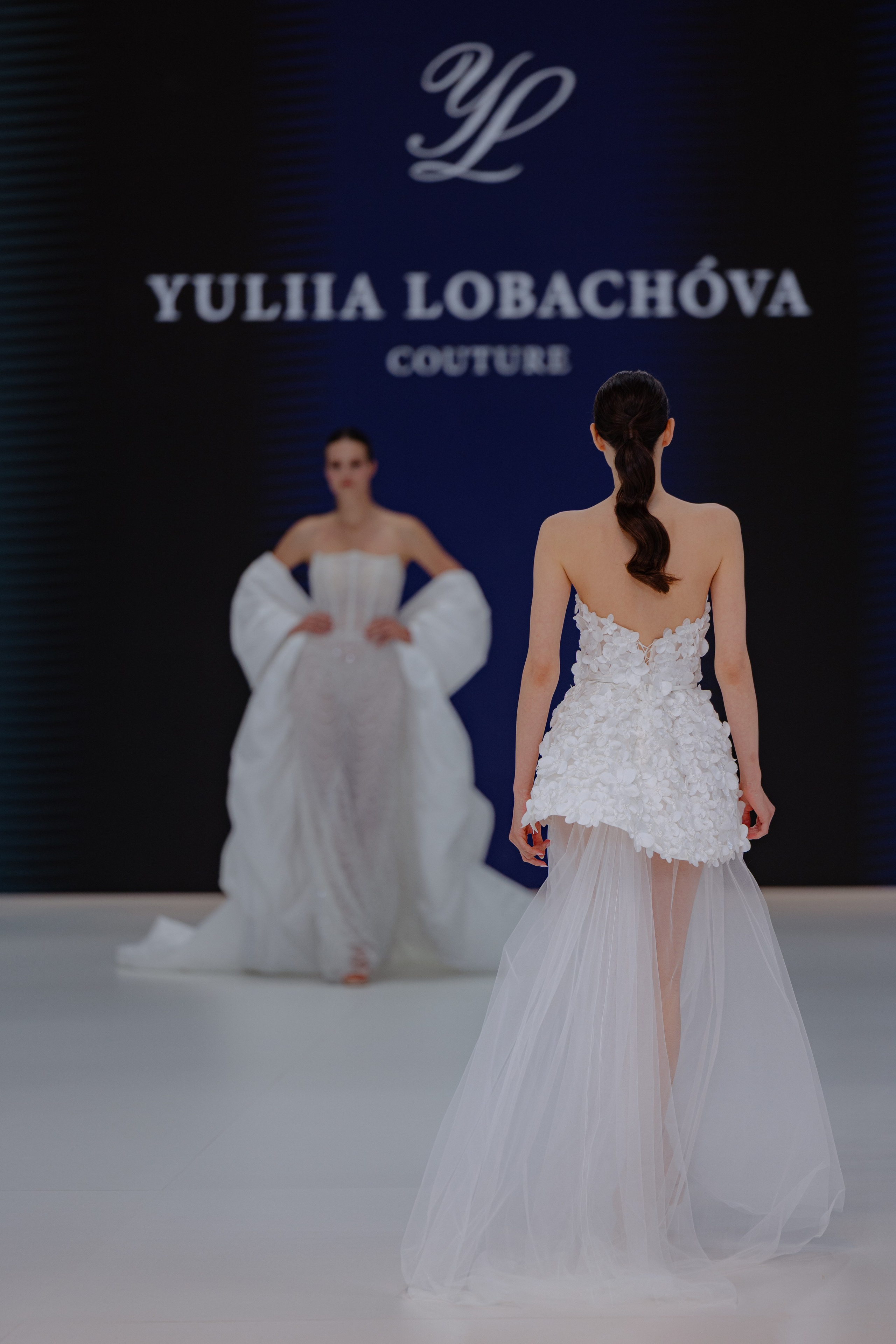 Lights and stage setup for Barcelona’s bridal fashion show